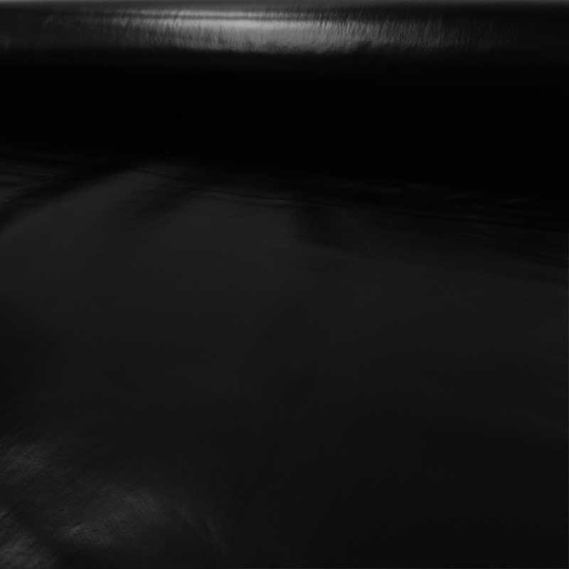 Découpe de tissu plastifié de couleur unie Noir 140x140 cm Image