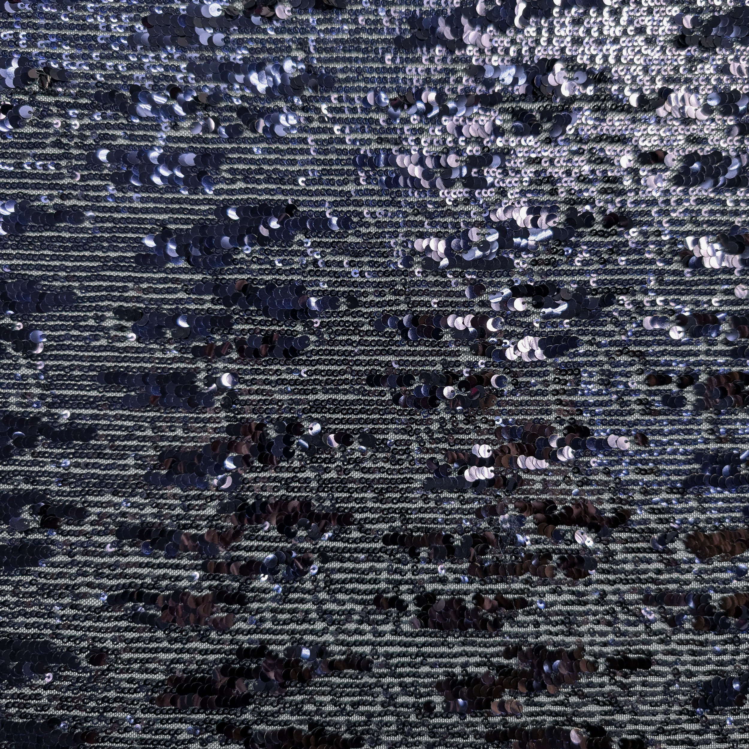 Cascading Sequins on Tulle Fabric Image