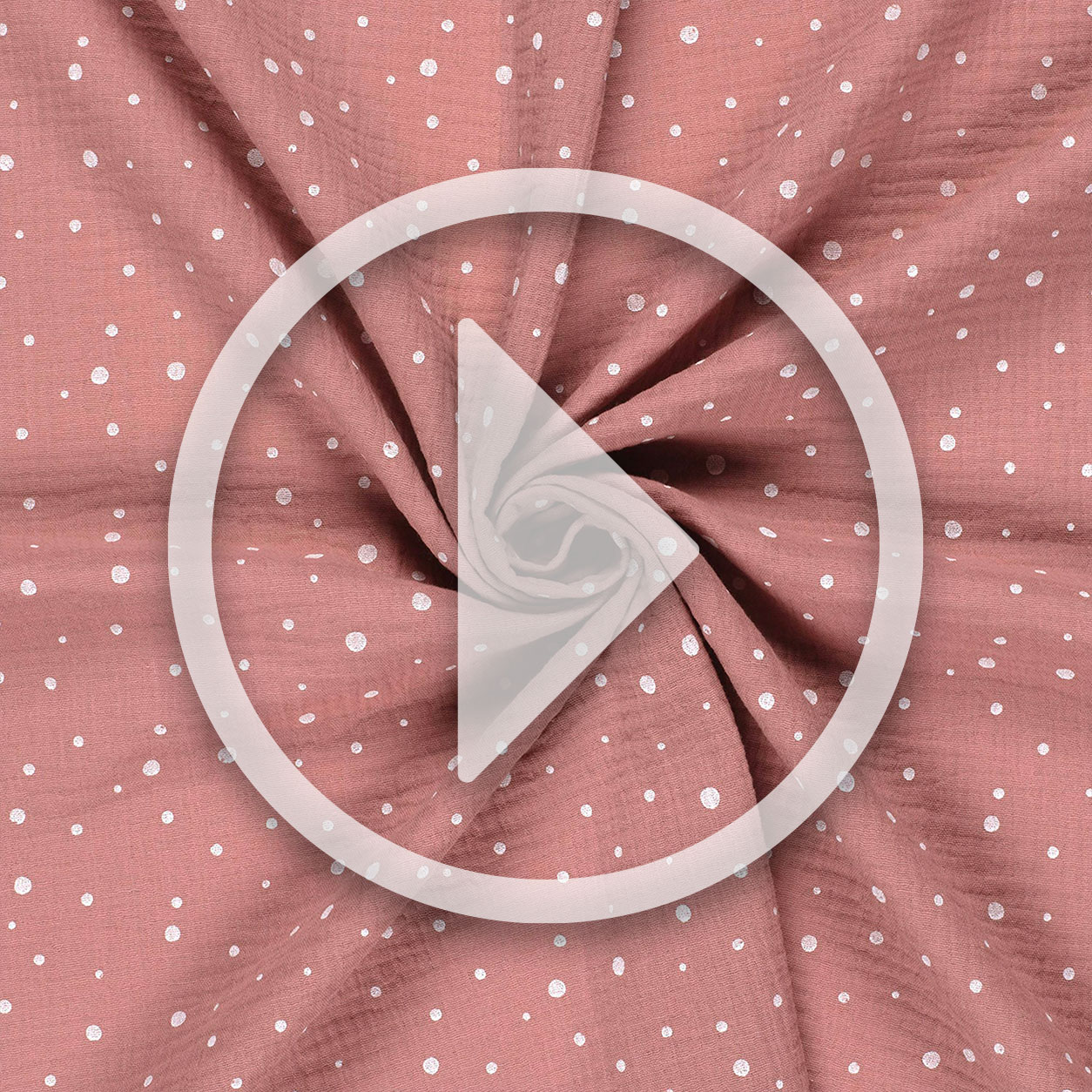 Polka Dot Old Rose Cotton Muslin Image