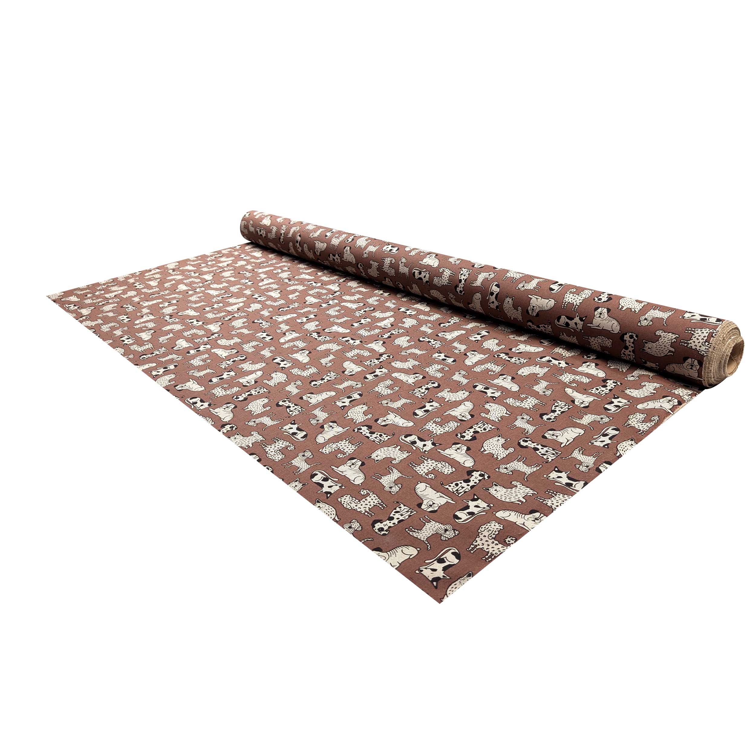 Panama Fabric Dogs Background Brick Image
