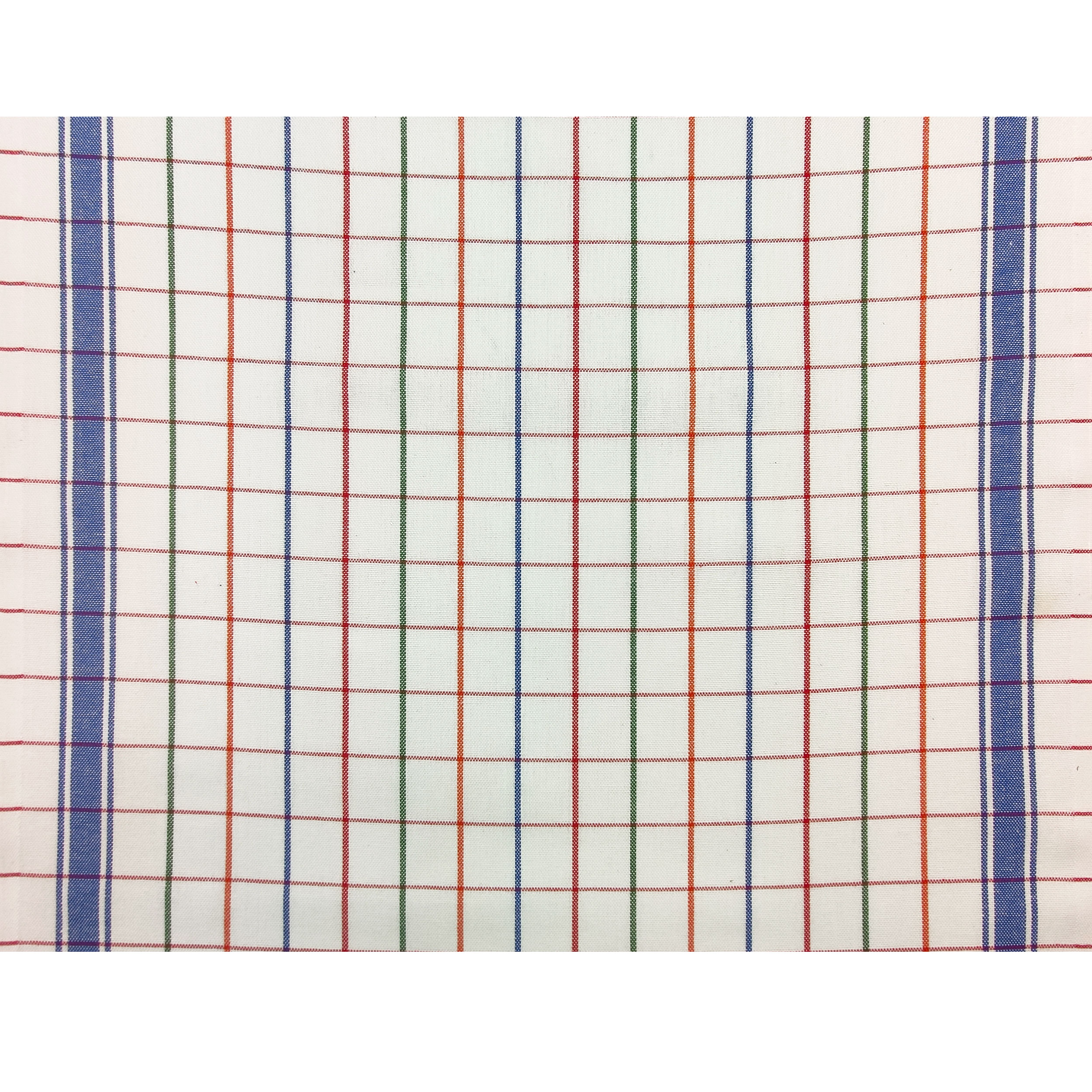 Fabric for Double-Edged Tea Towels Blue with Stripes