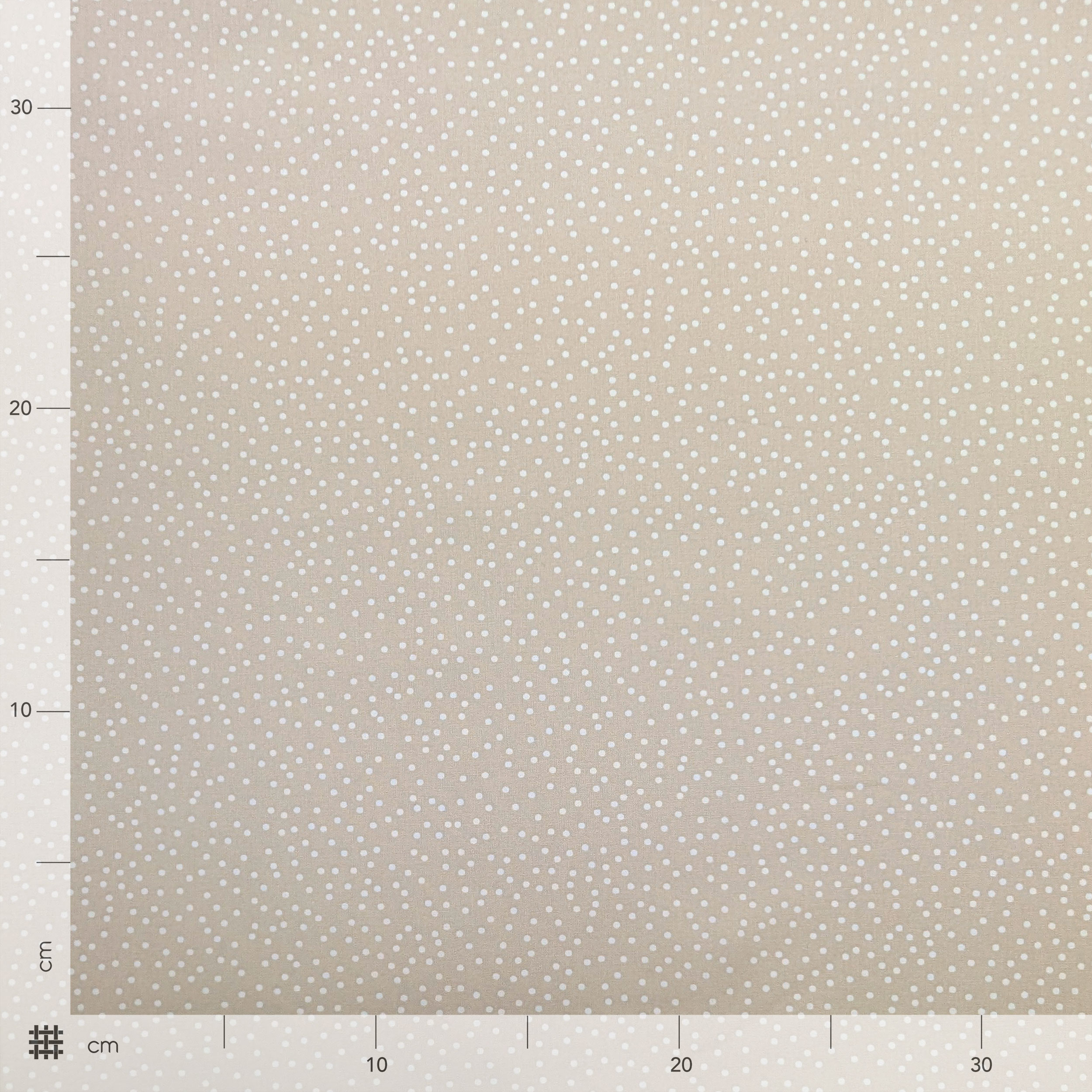 Poplin Cotton White Polka Dots Beige Background Image