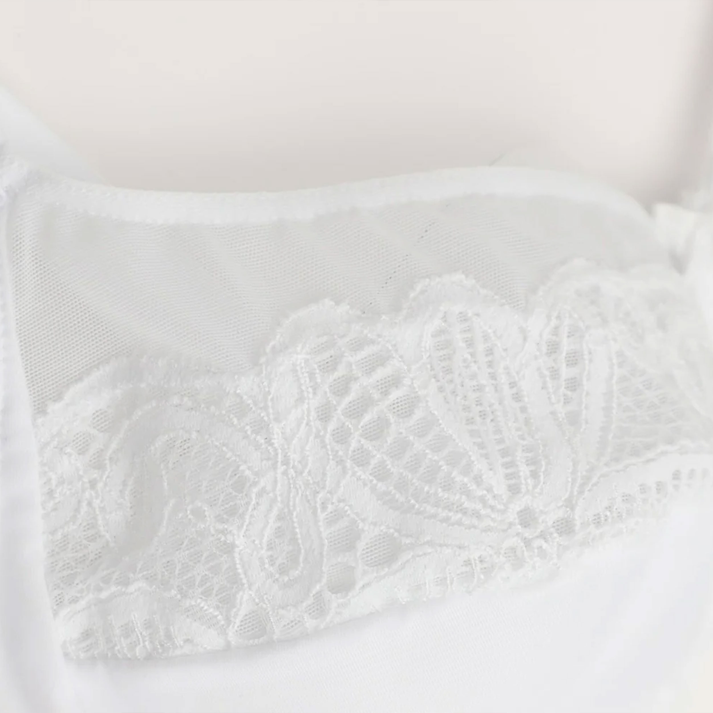 Lepel Wire-Free Lace Bra – Allure White Image