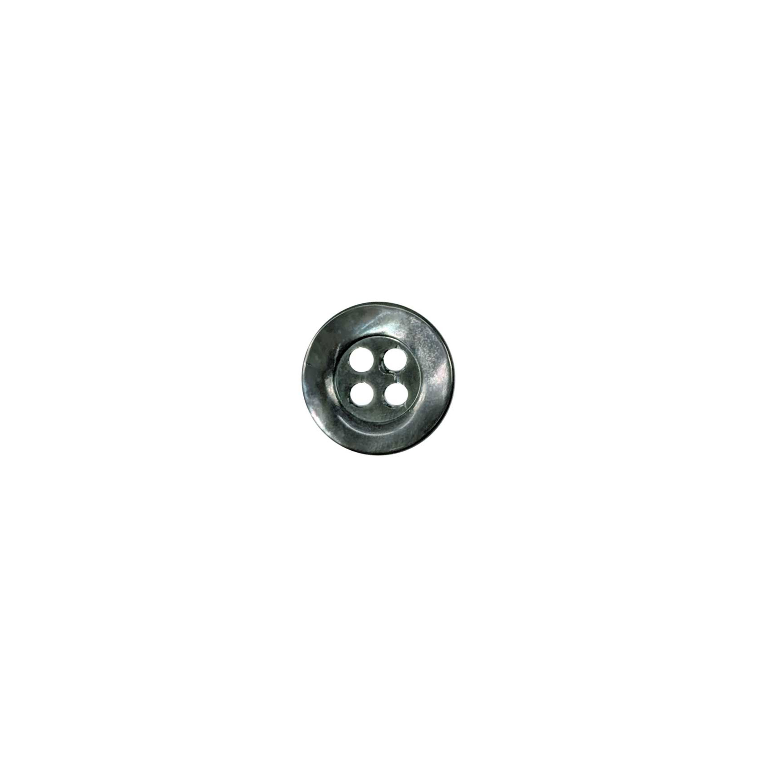 Mother-of-pearl button 4 holes Grey Lin 24 Image