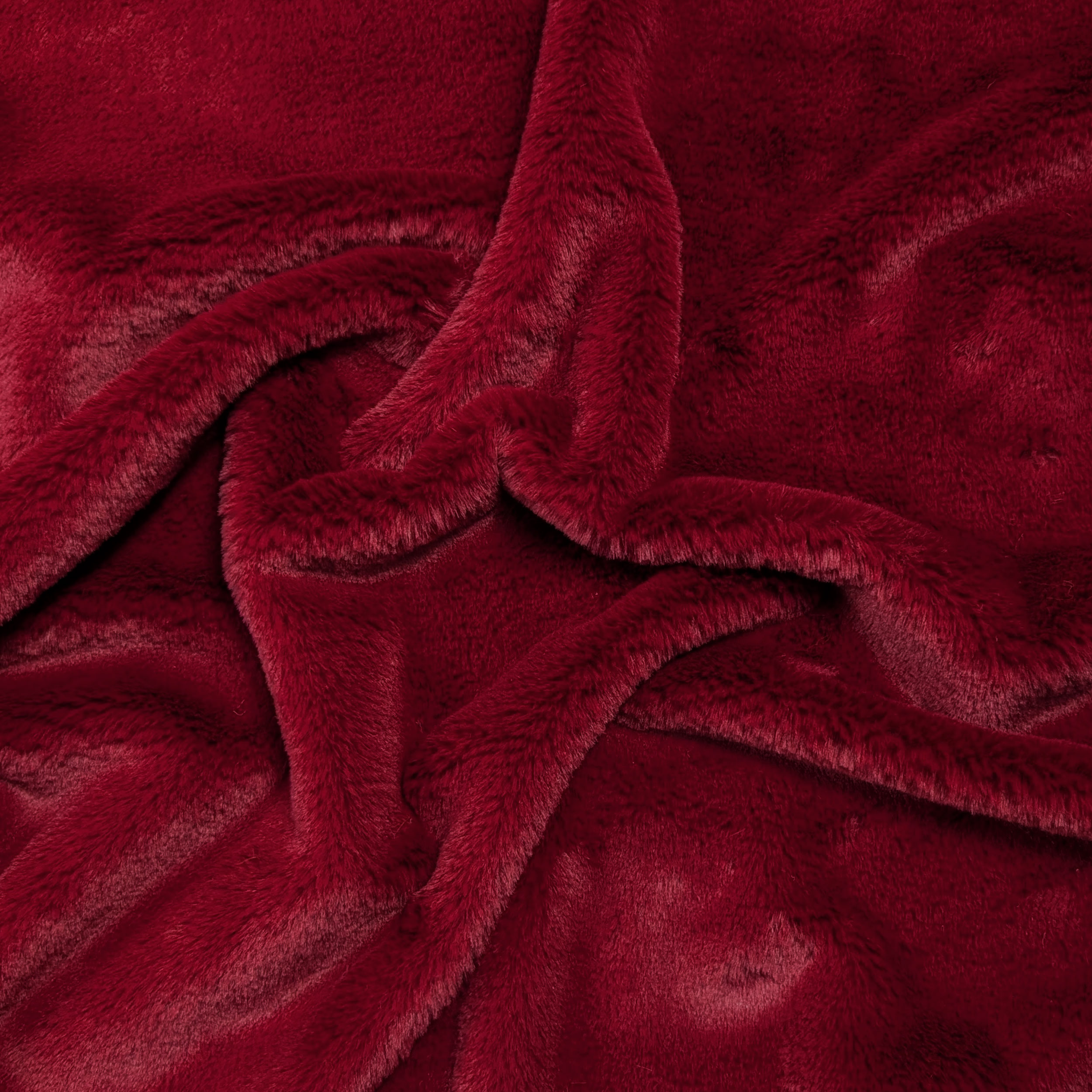 Synthetic Fur Dark Red Beaver Image