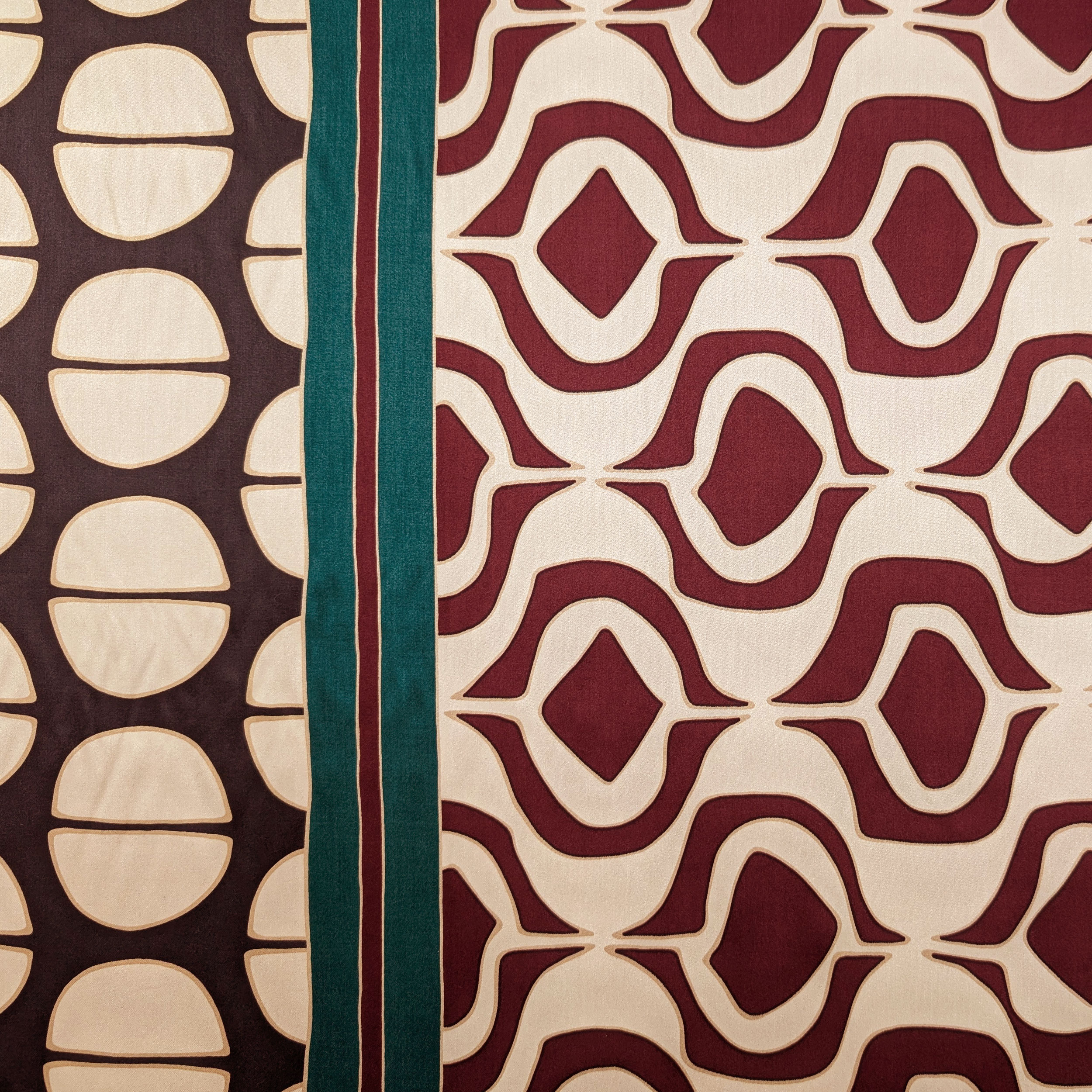 Geometrically patterned viscose with banding Image