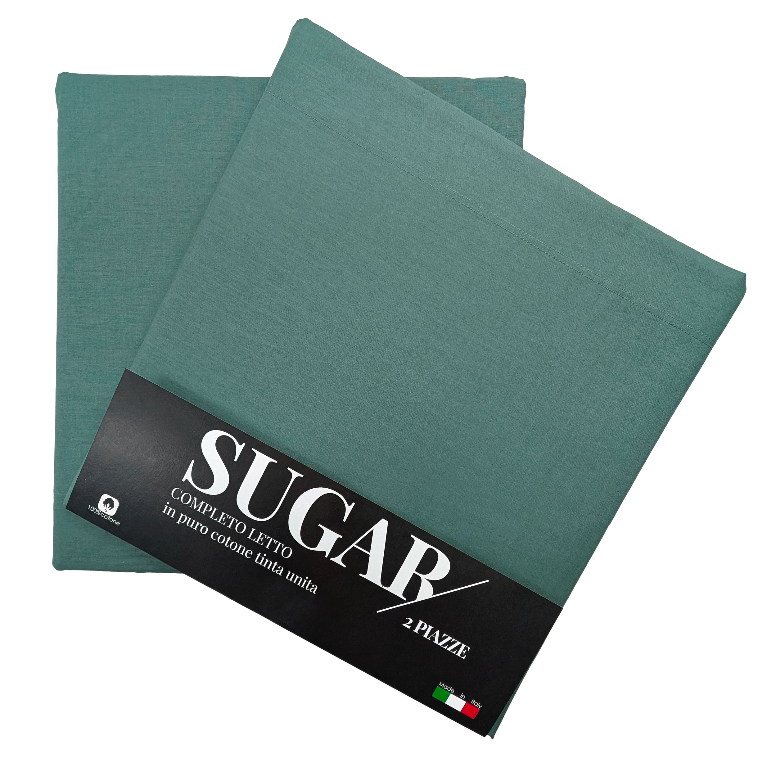 Ensemble de draps de lit vert émeraude, lit double Image