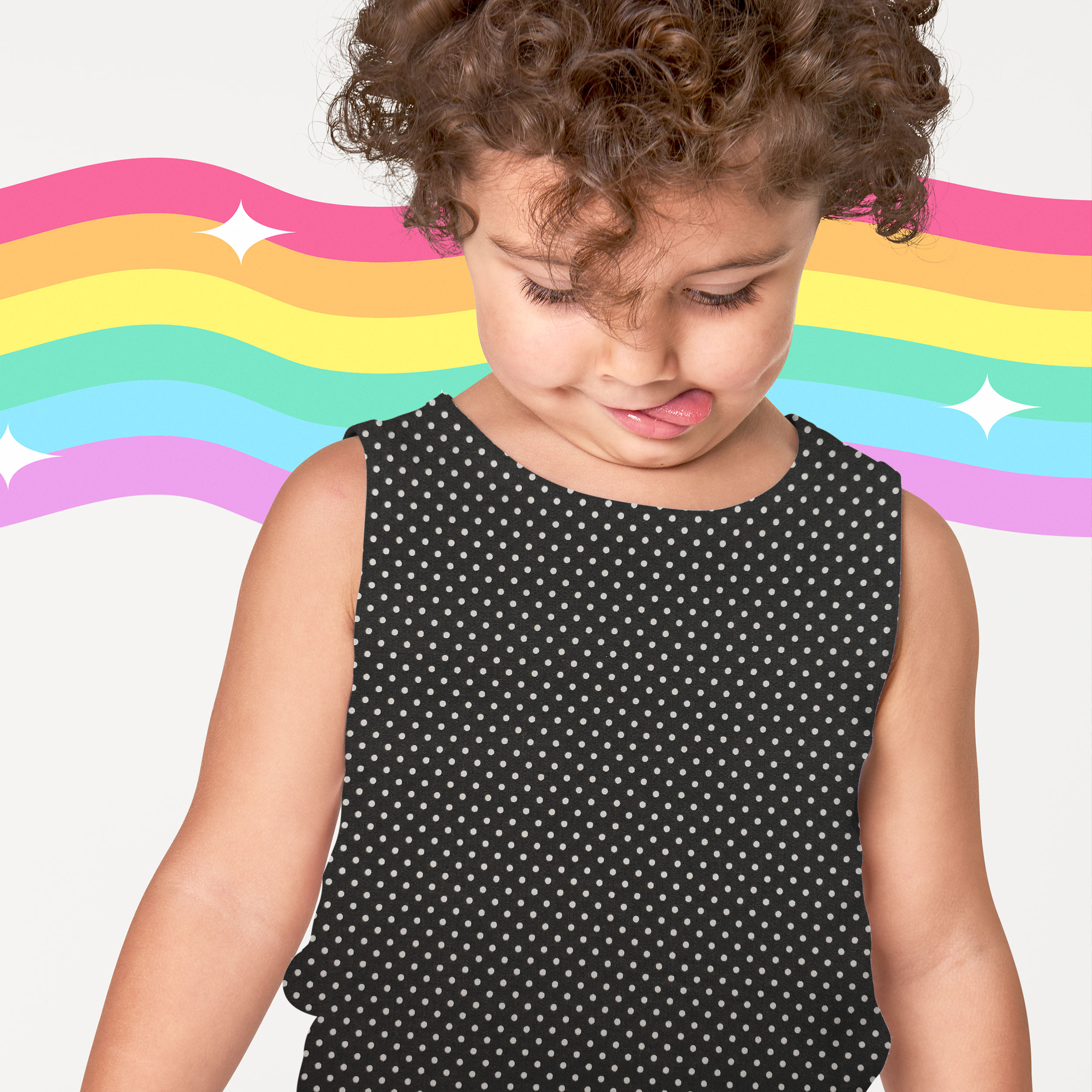 Dressmaking Mini Dots Cotton - Black Image