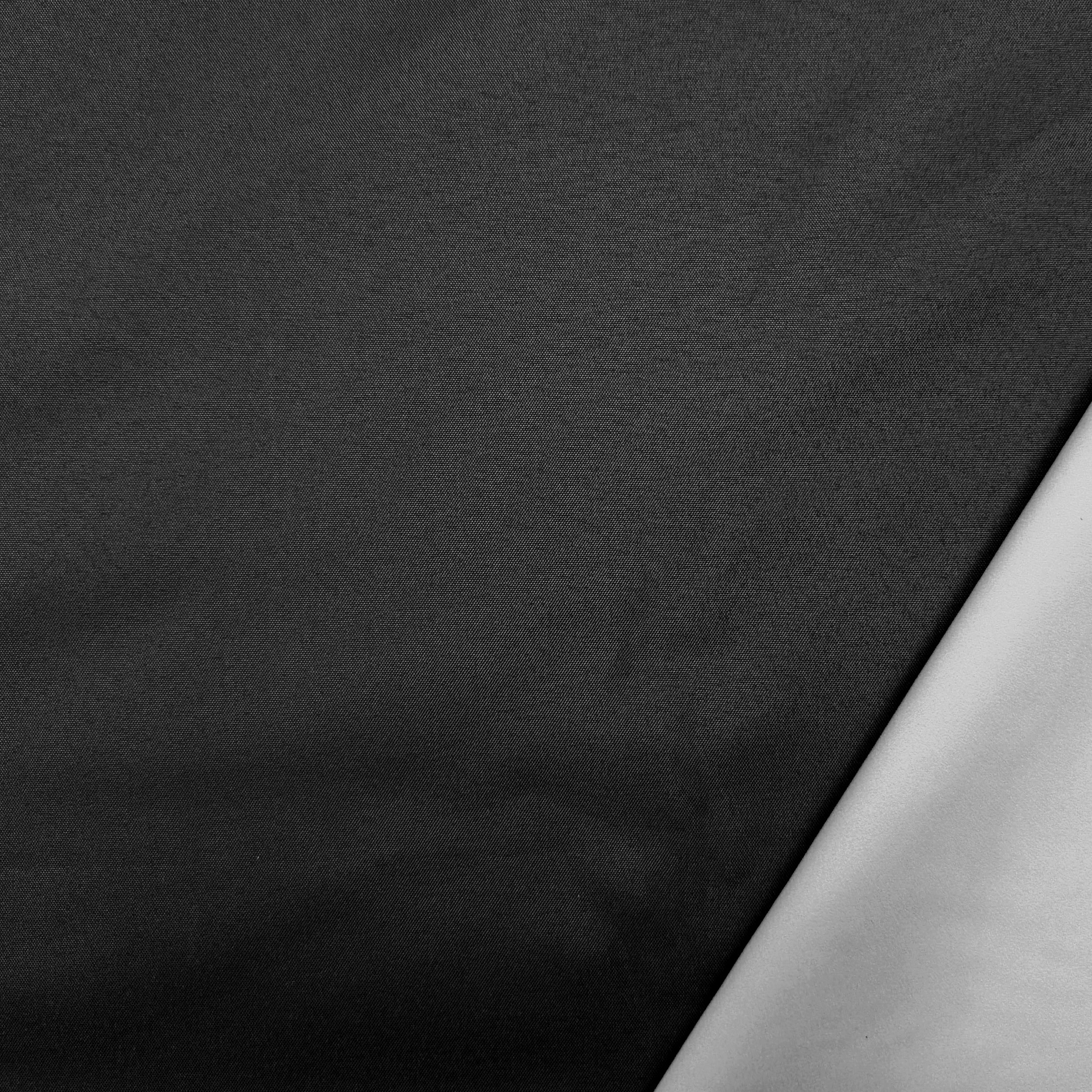 Dark 100% Black Curtain Fabric Image