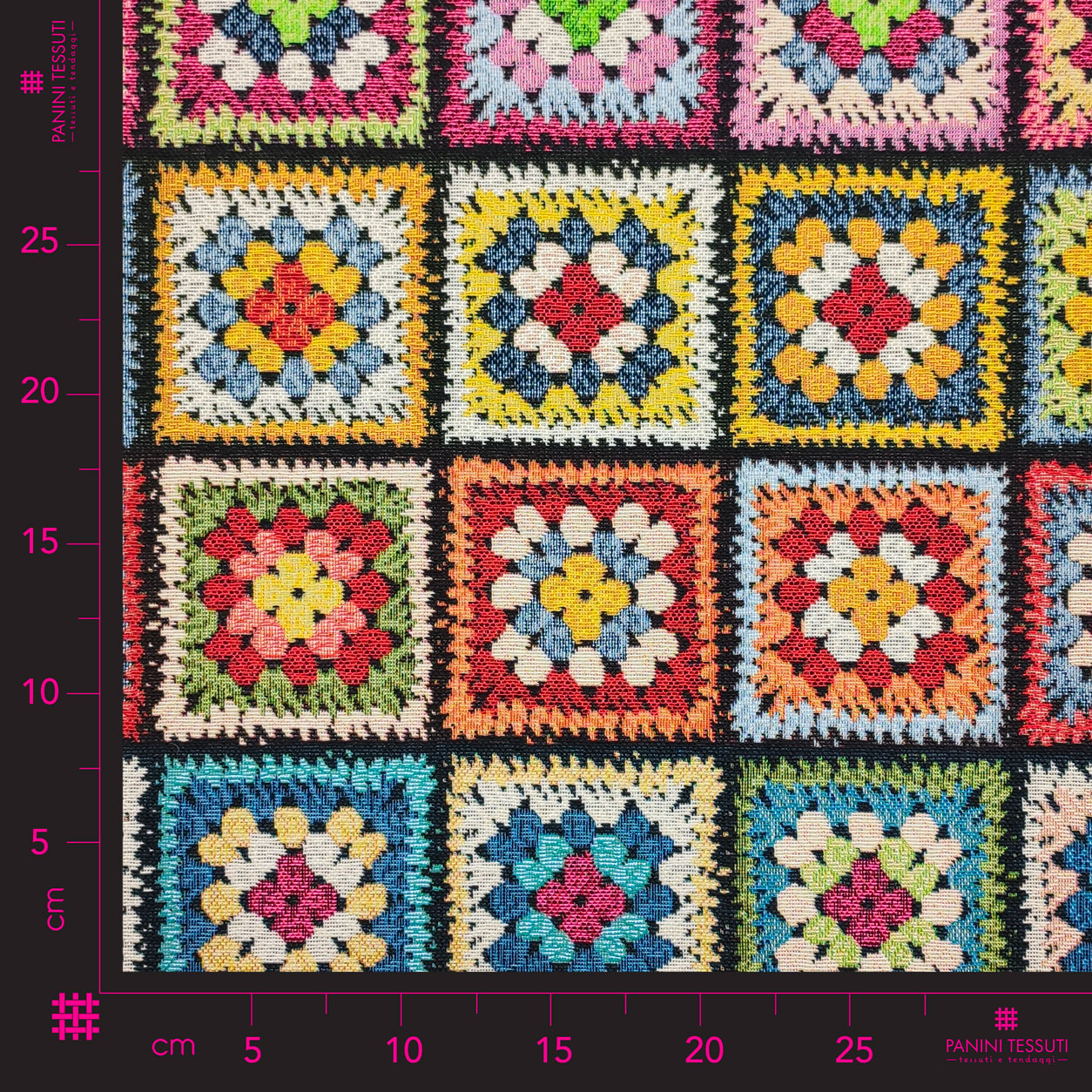 Gobelin Tela Flor Patrón Crochet