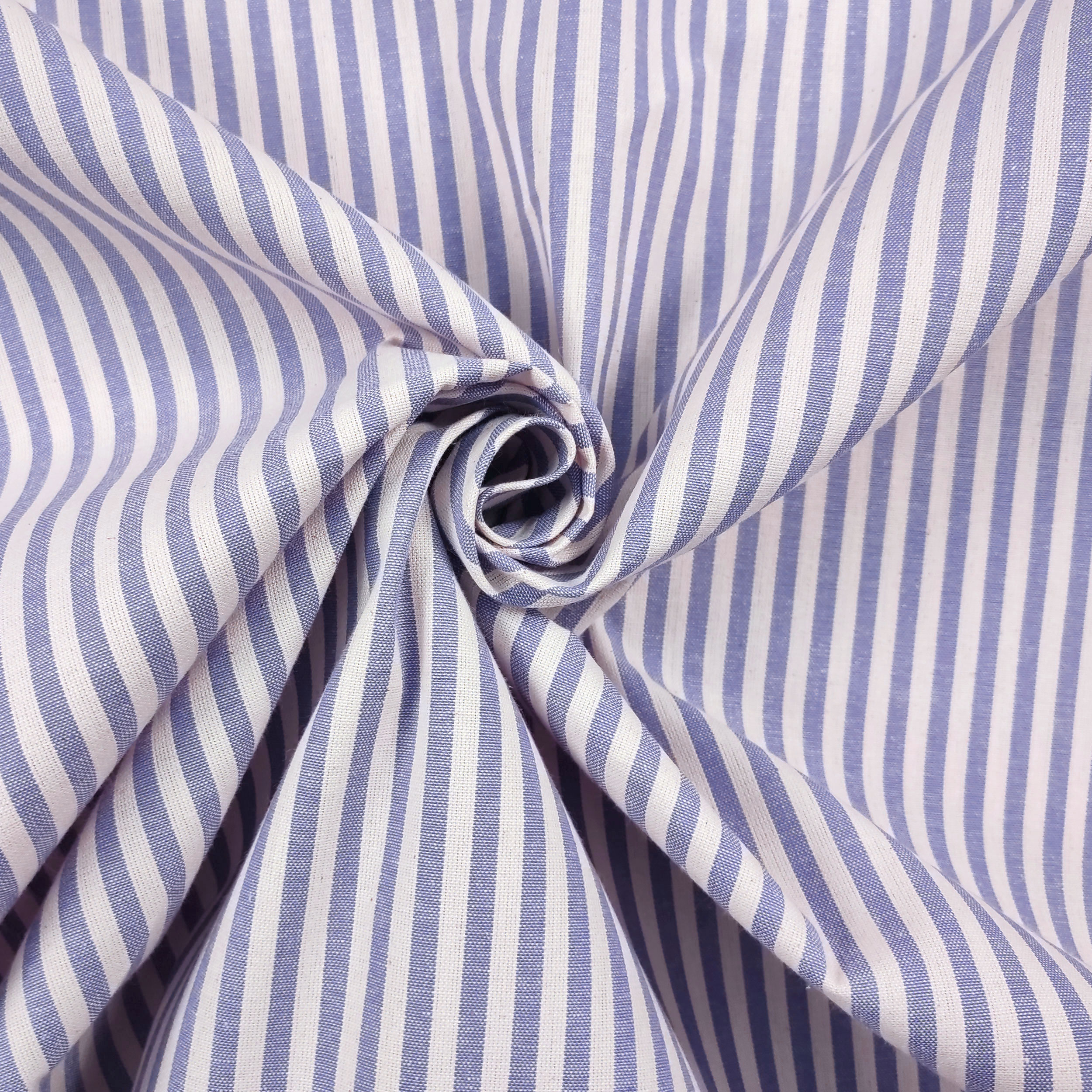 Pure Cotton Striped Tablecloth Fabric Image