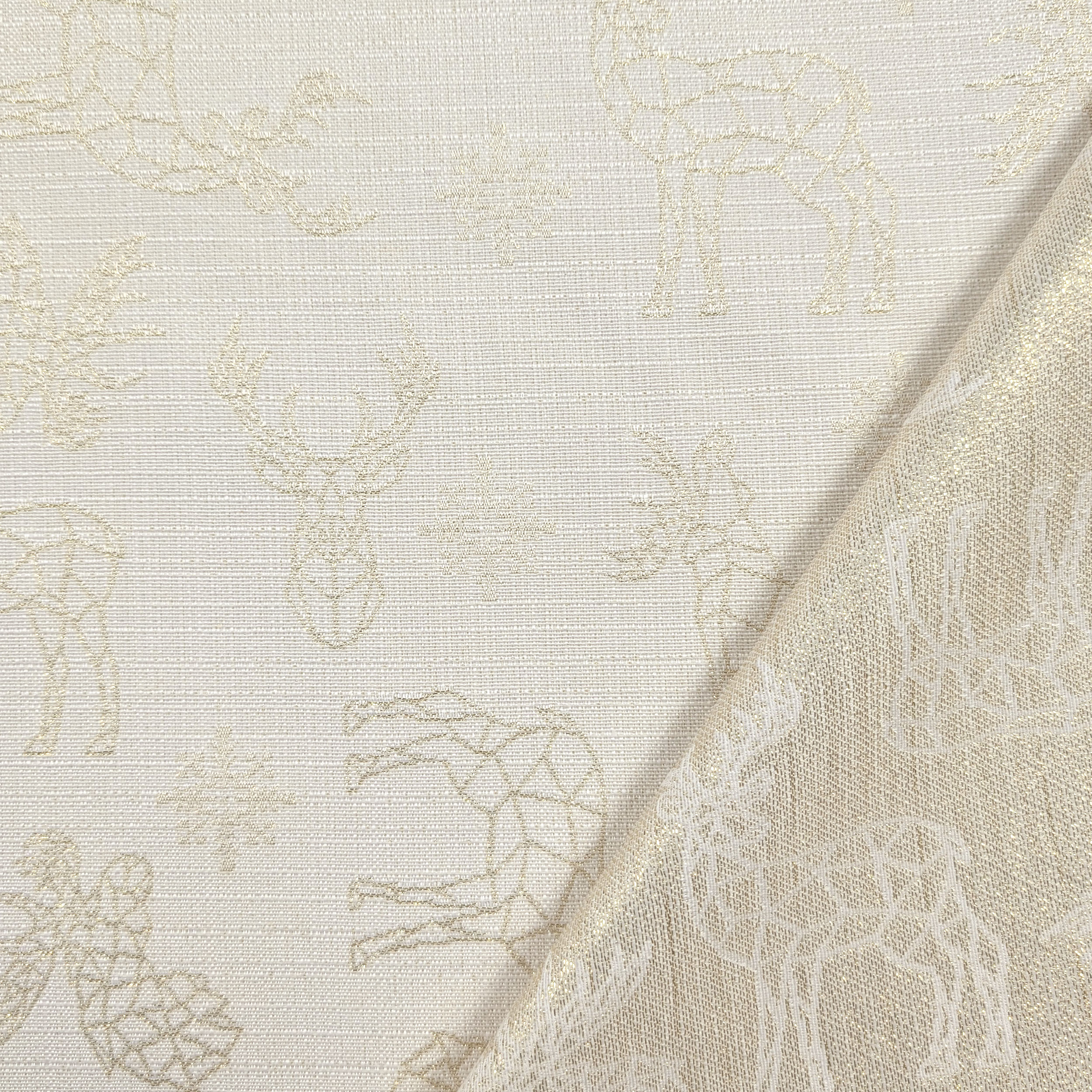 Christmas Jacquard with Reindeer Silhouette Image