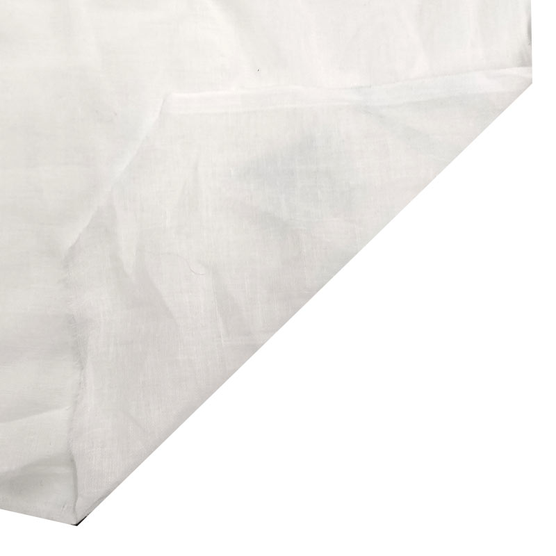 Tissu de gaze de coton découpé blanc 200x150 cm Image