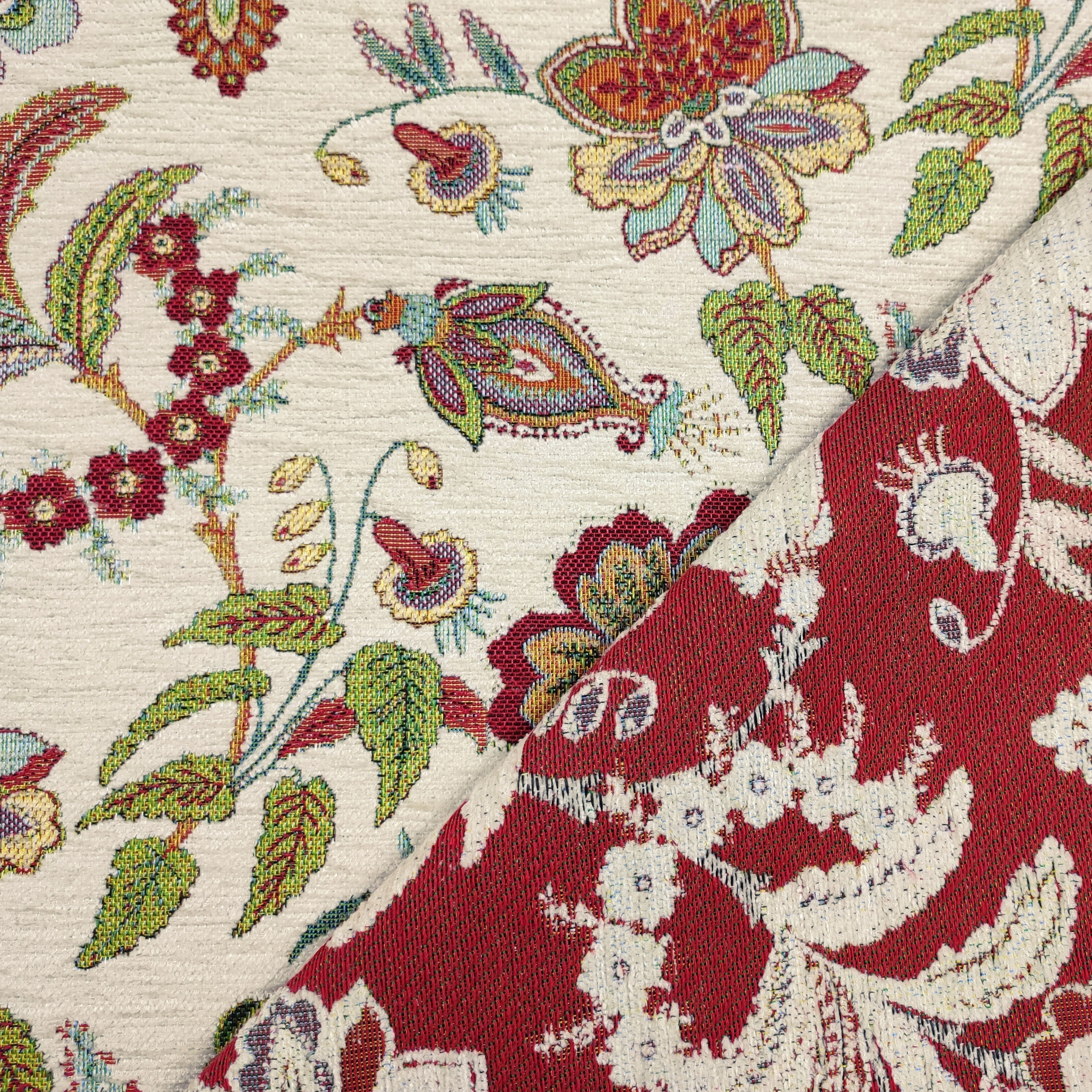 Tissu Jacquard Floral Fantasy