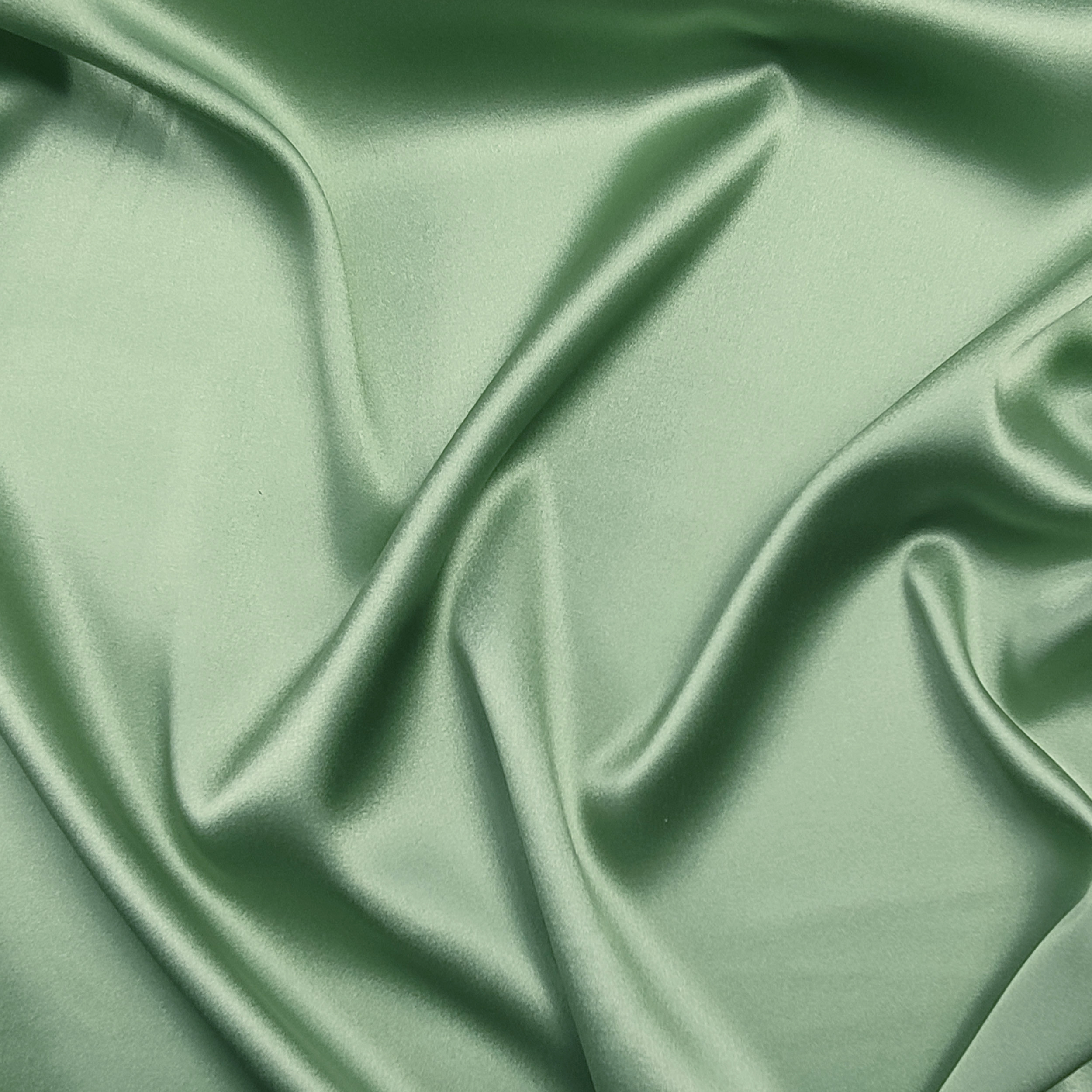 Reiner Seidenstoff Uni Farbe Mint
