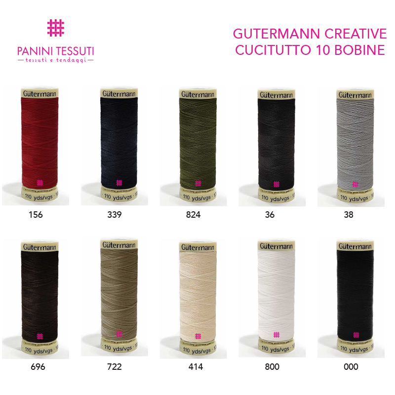 Gutermann Cucitutto Creative Basic 10 Bobine