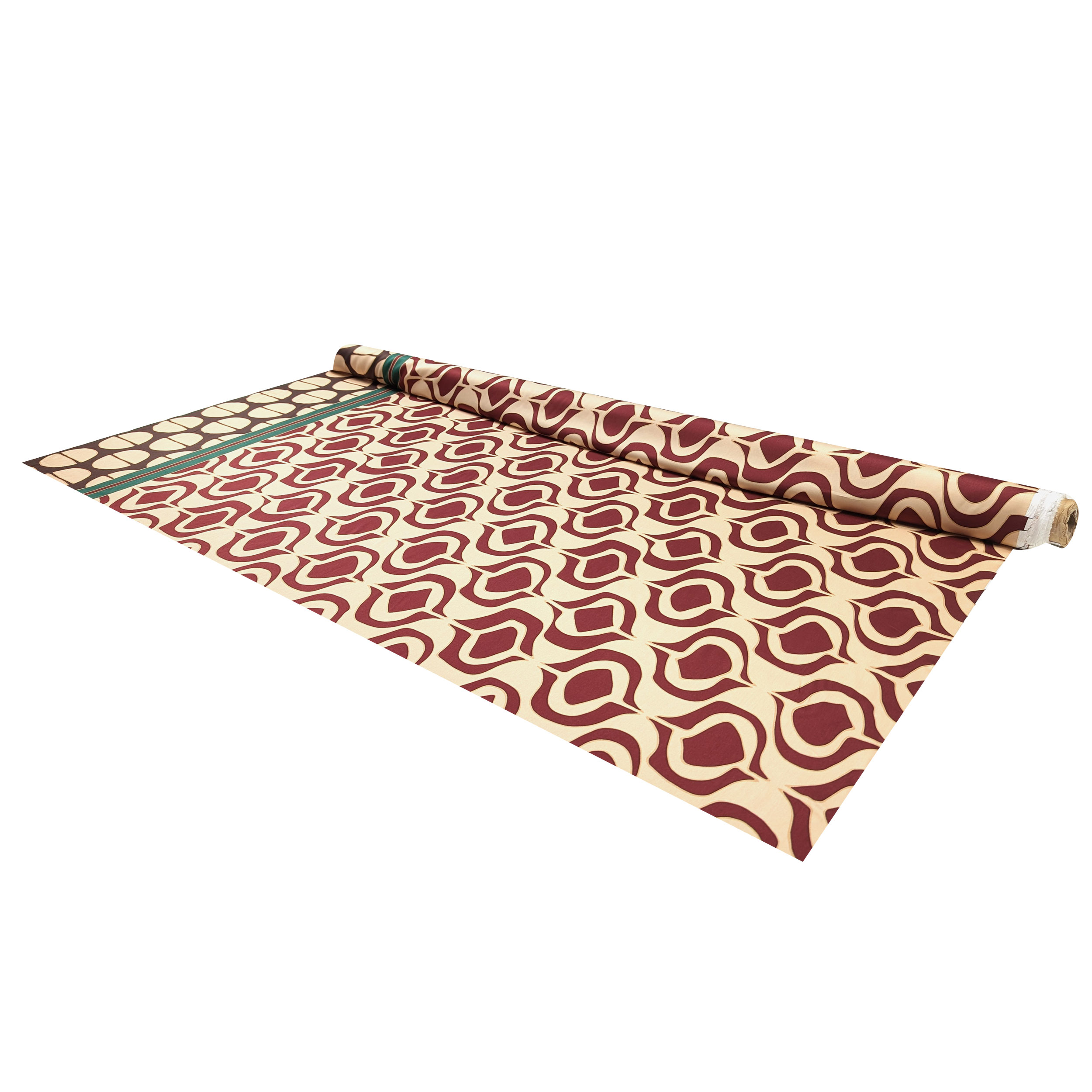 Geometrically patterned viscose with banding Image