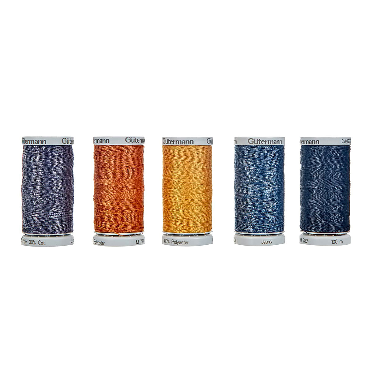 Gutermann Juego de hilos vaqueros 5 bobinas