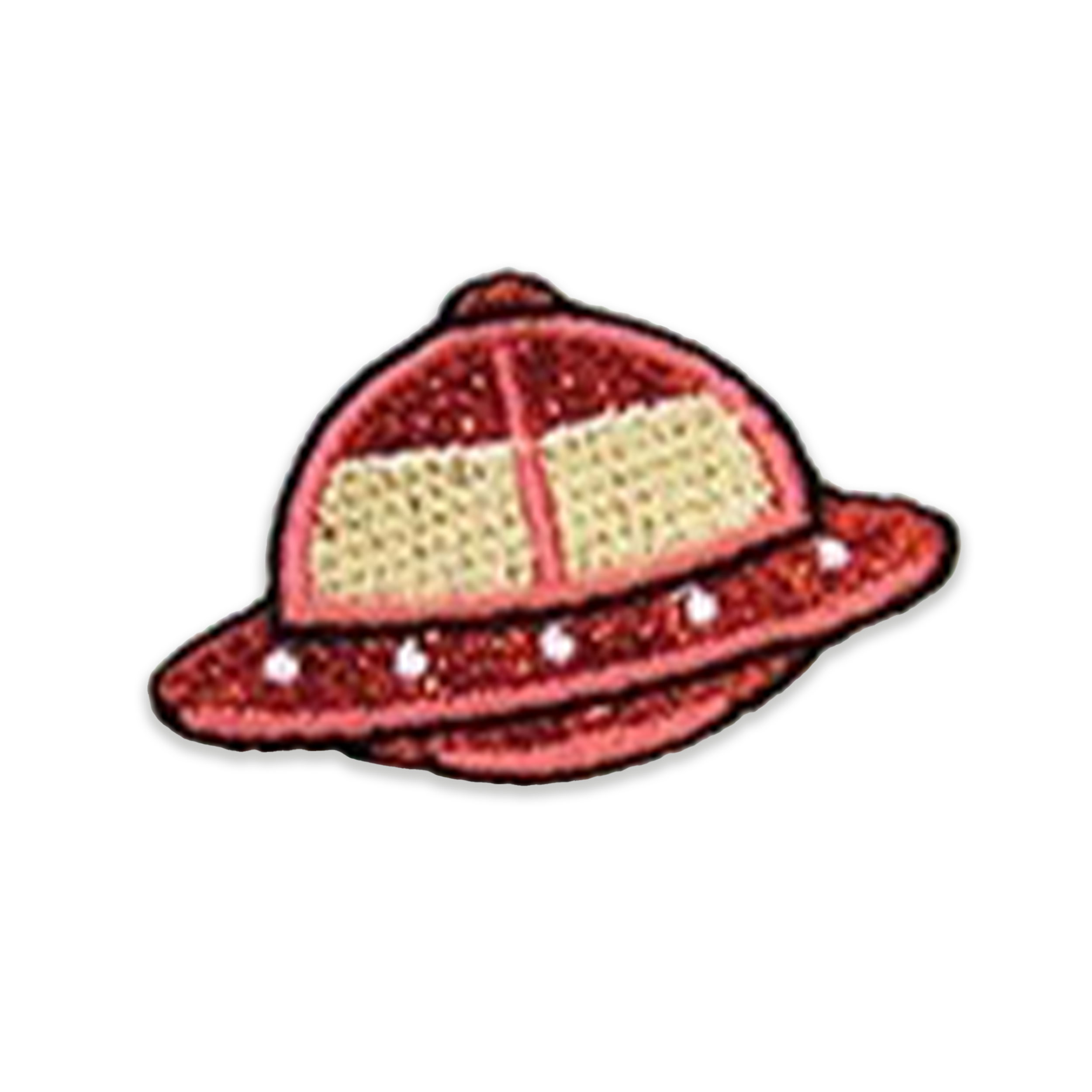 Thermoadhesive application Ufo Red Glitter Image
