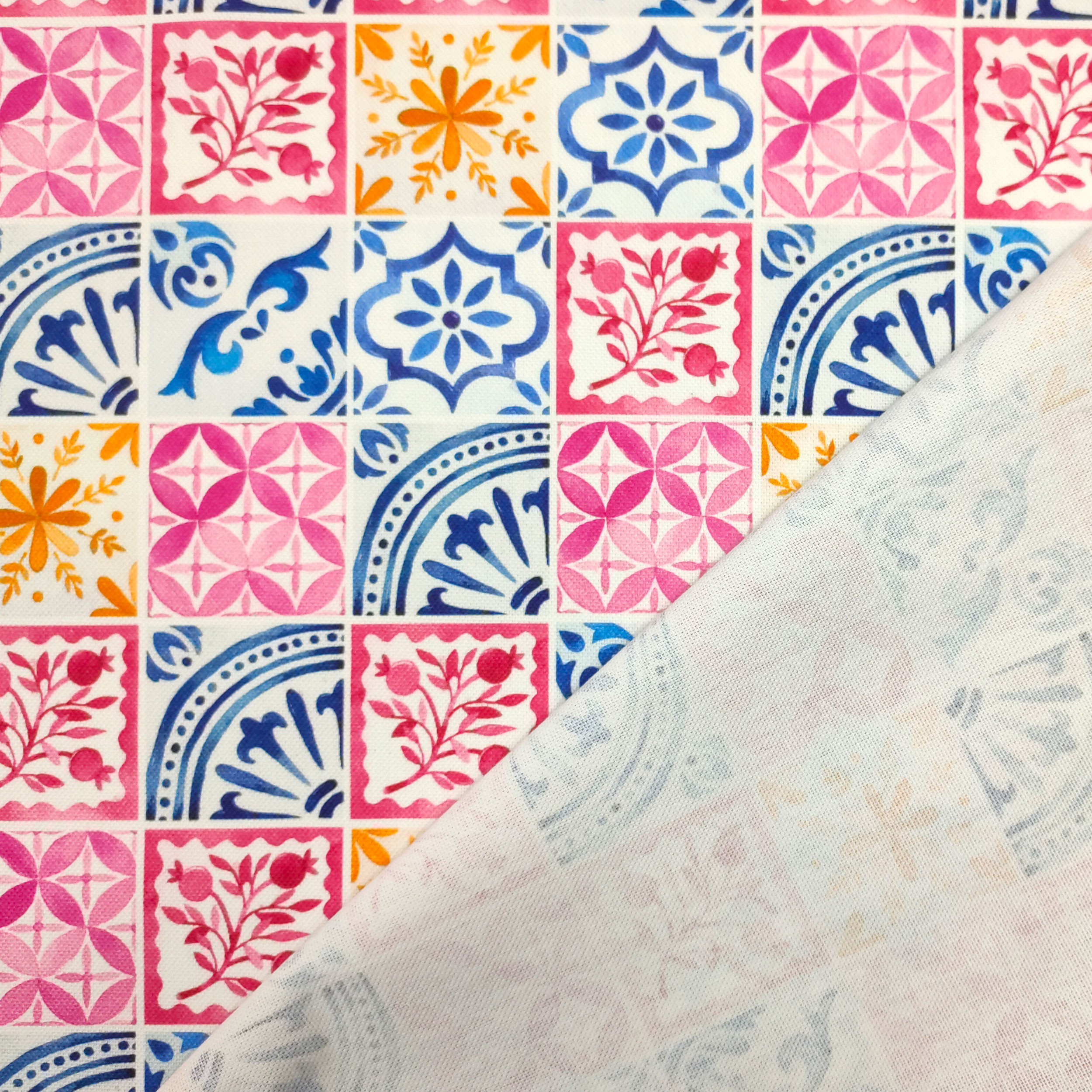 Panama Majolica Pink and Blue