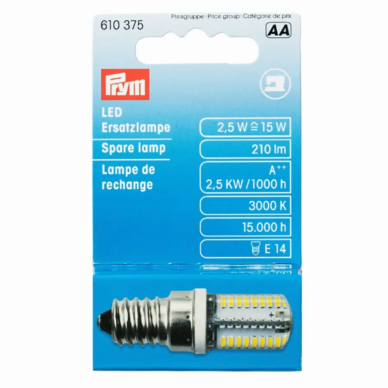 Prym Ersatz-LED-Schraubenlampe für Nähmaschine