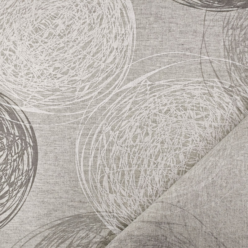 Mantel Recortable Resina Gris Garabatos Circulares 200x140 cm Image