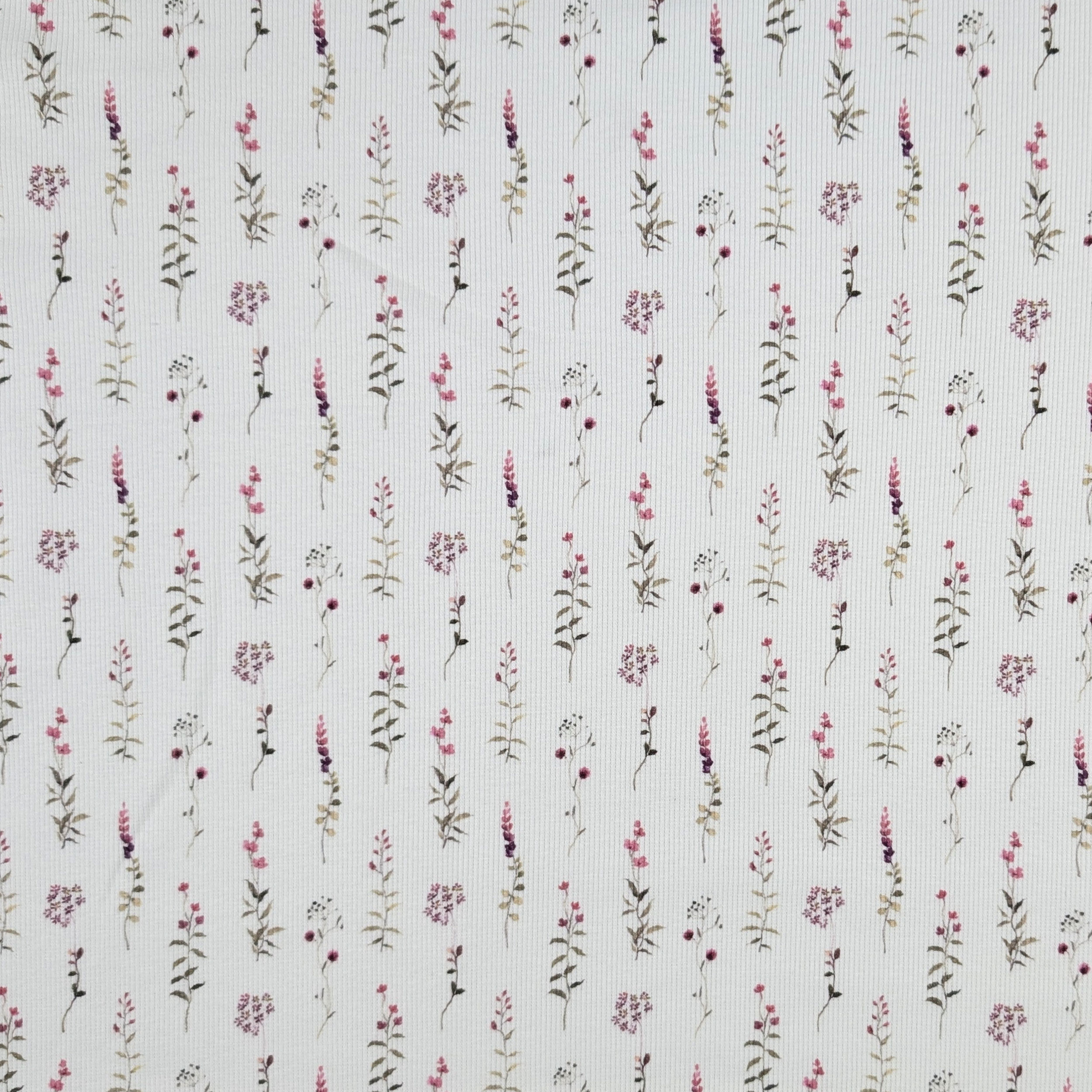 Jersey Floral Pattern White Background Image