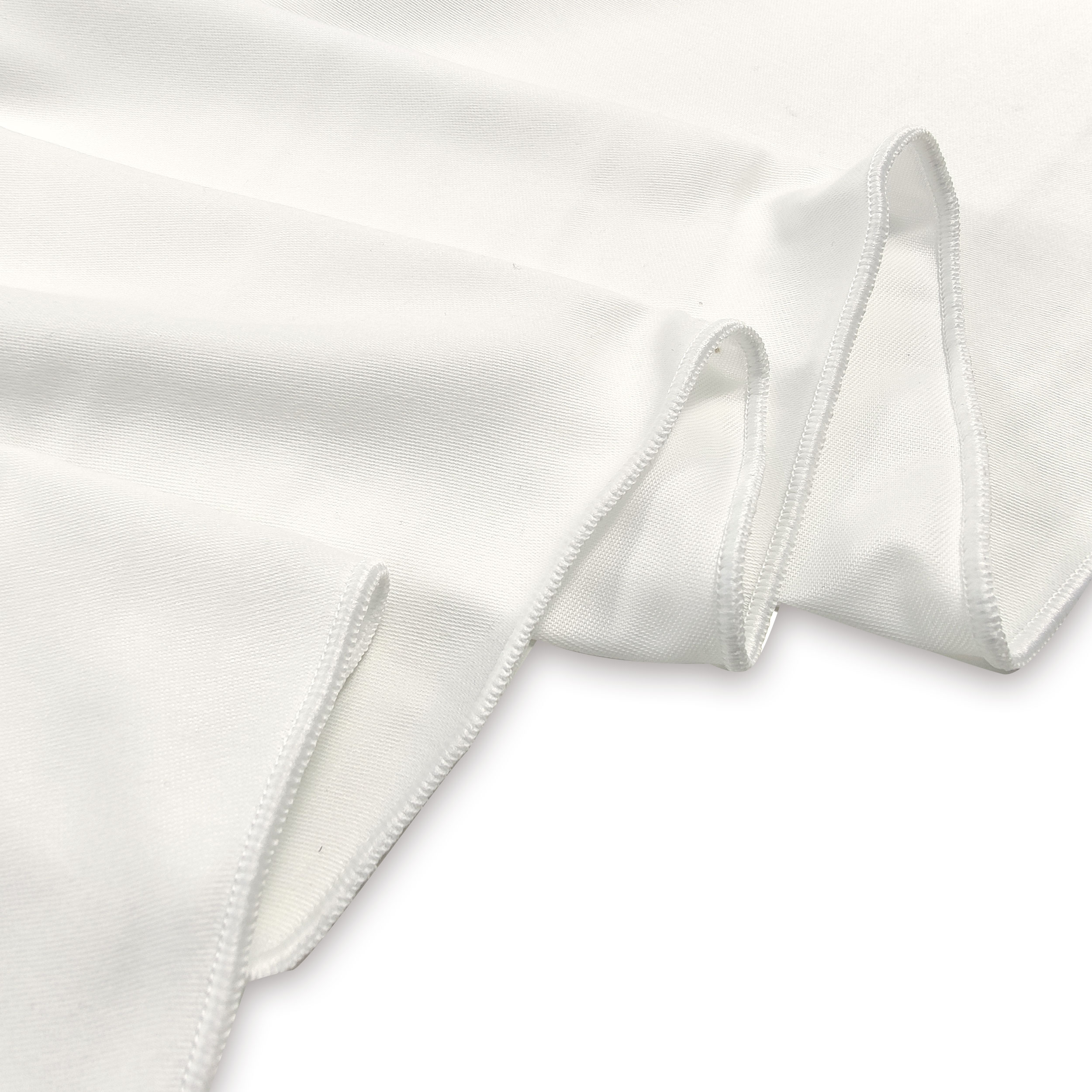 Tissu de rideau opaque en fausse viscose blanc Image