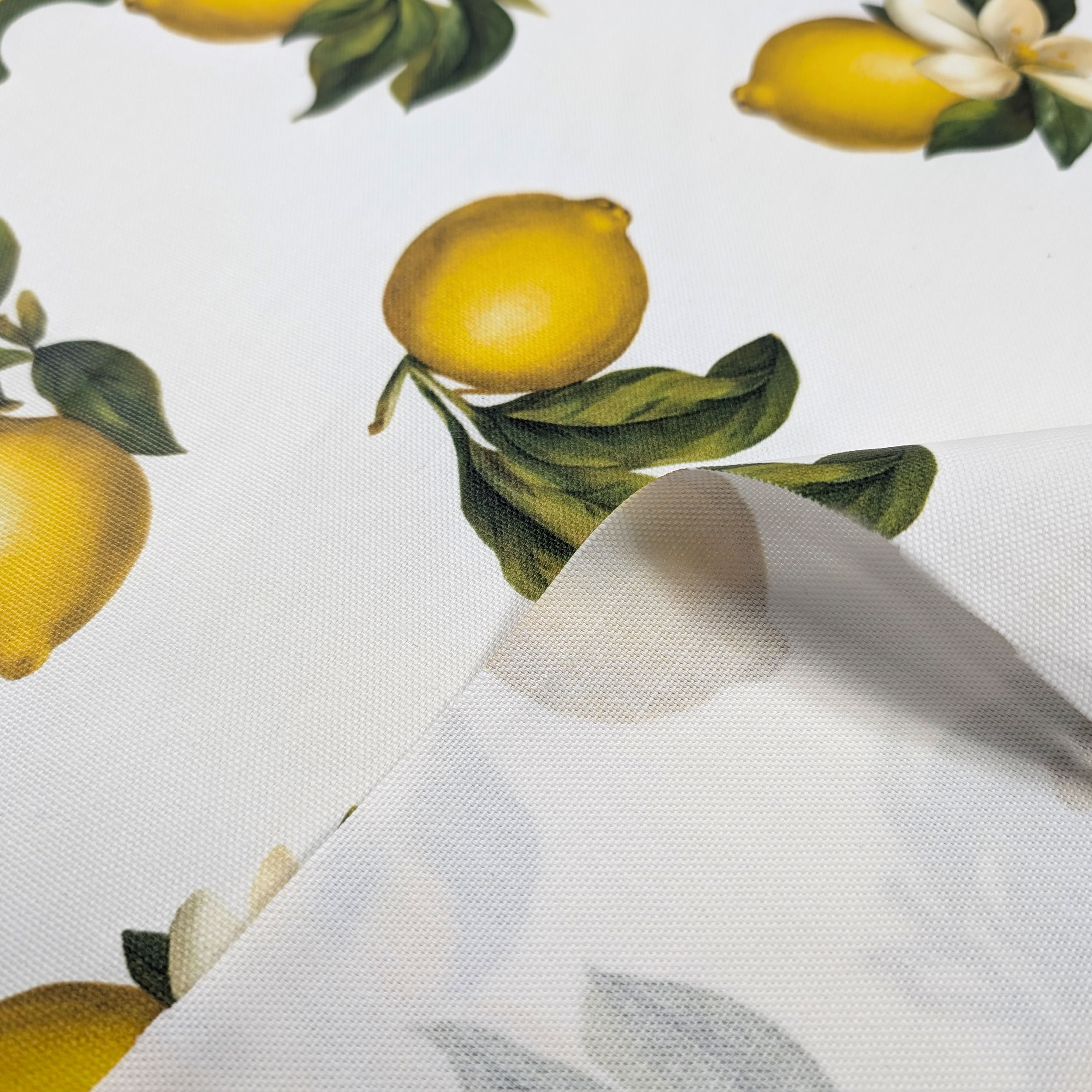 Tissu pour nappe d'été en résine de citron Image