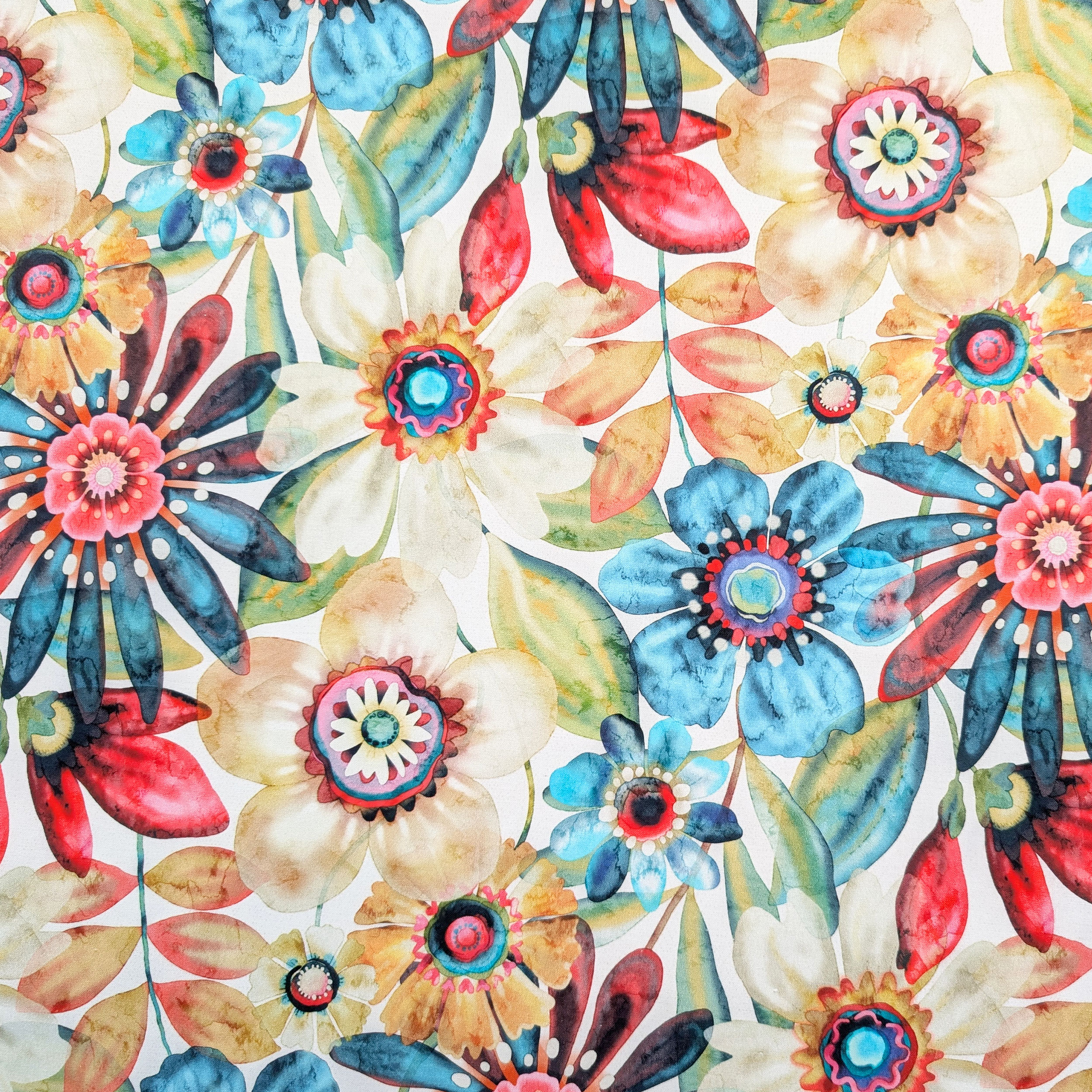 Cotton Multicolour Flowers Image