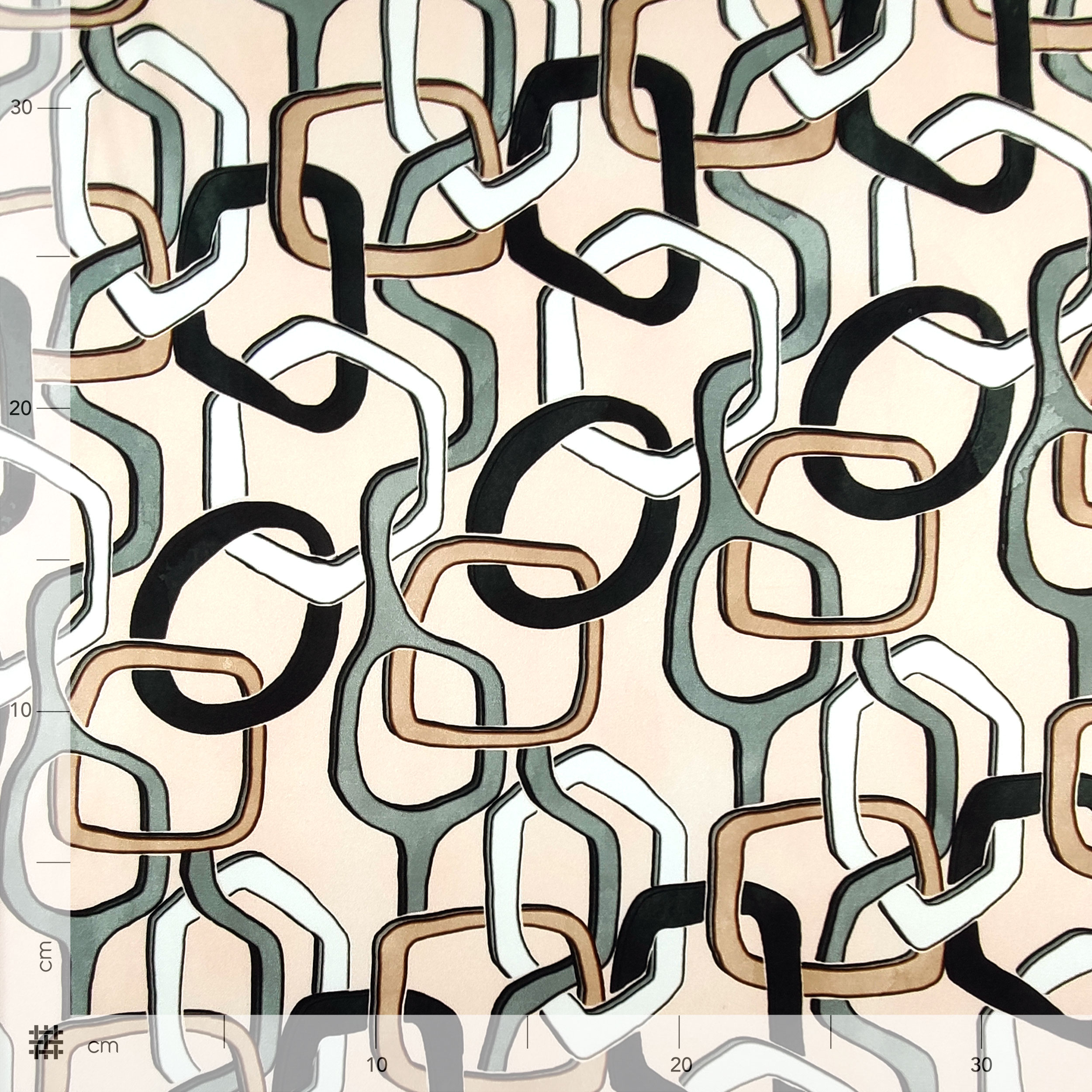 Juego de cadenas elásticas Rasetto negro y gris