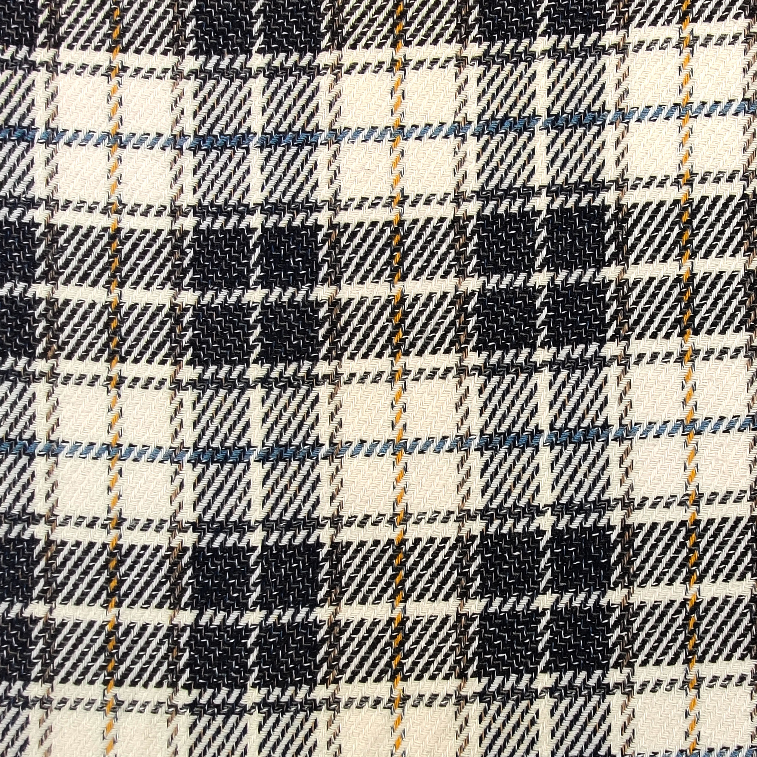 Jacquard écossais coton et soie