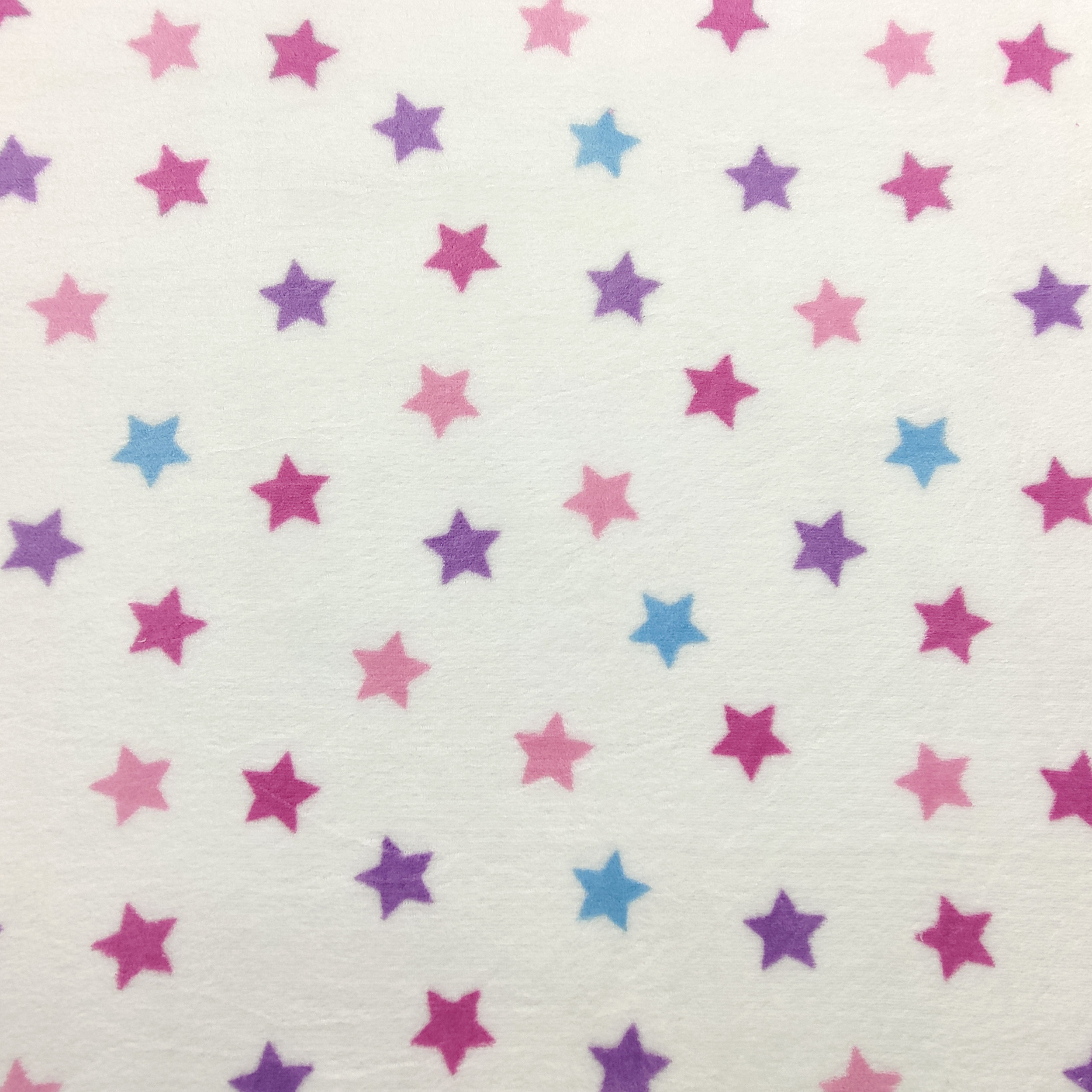 Cashmere Hand Fleece Estrellas Fondo Blanco