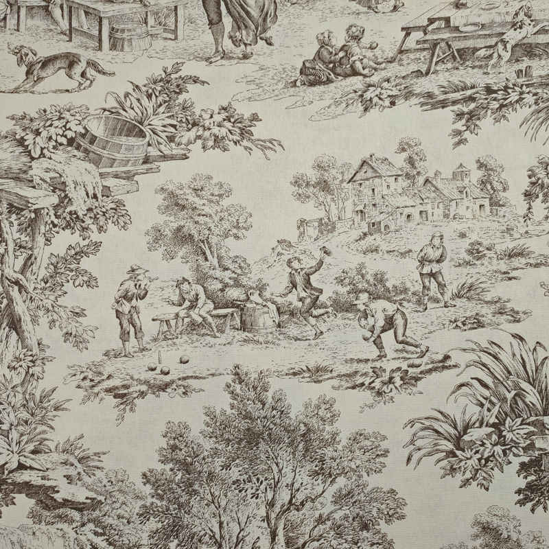 Tissu Panama French Countryside Marron Image
