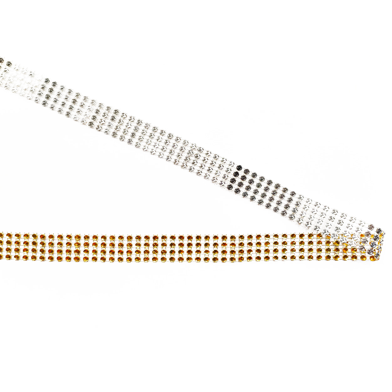 Passementerie en strass agate d'or