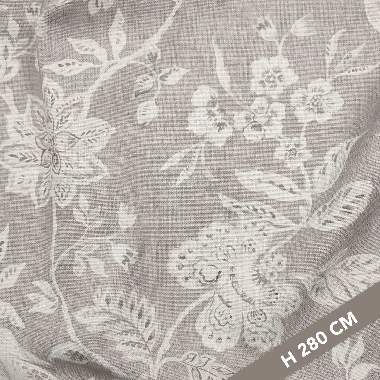 Panama Flowers Melange Grey Image