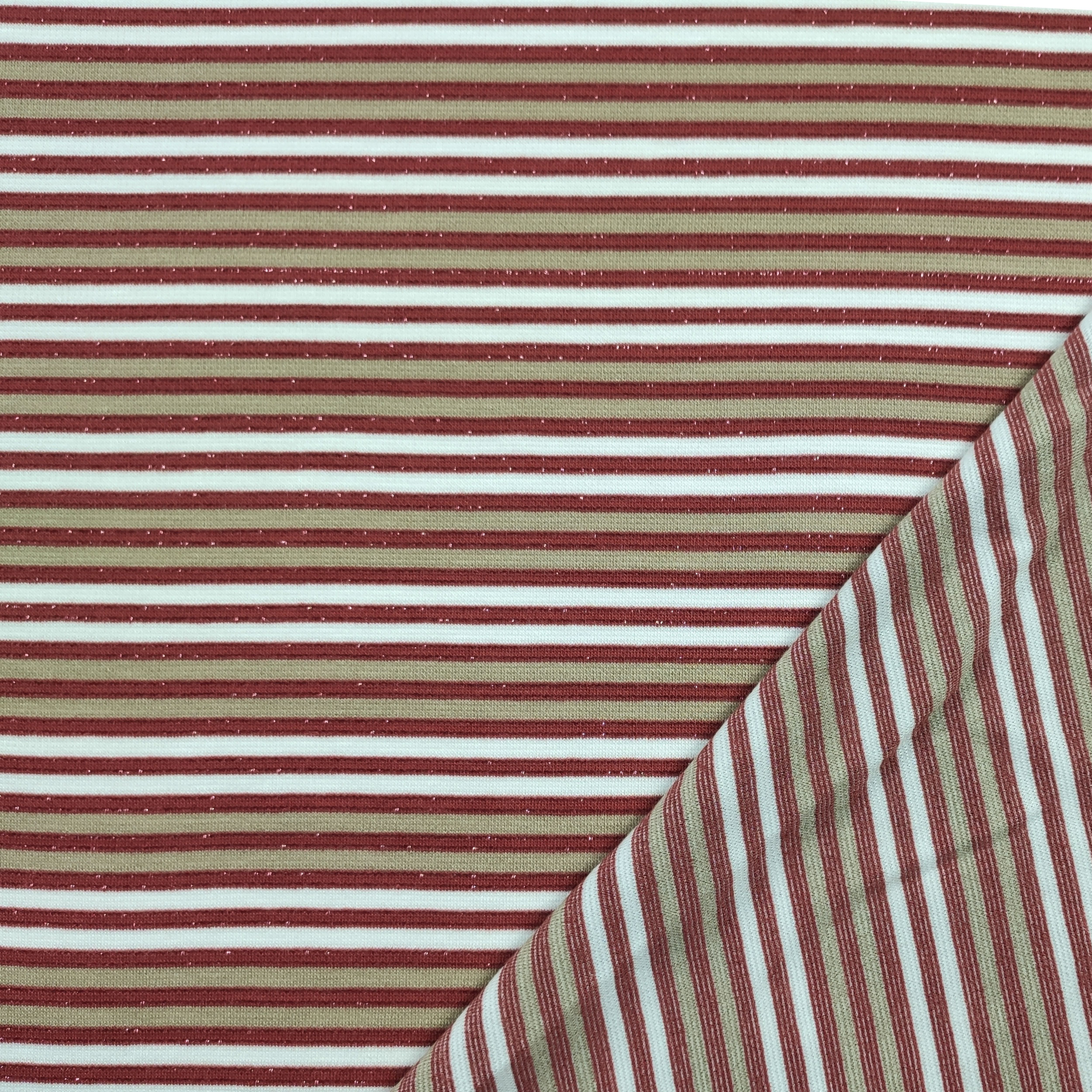Coloured Lurex Striped Jersey