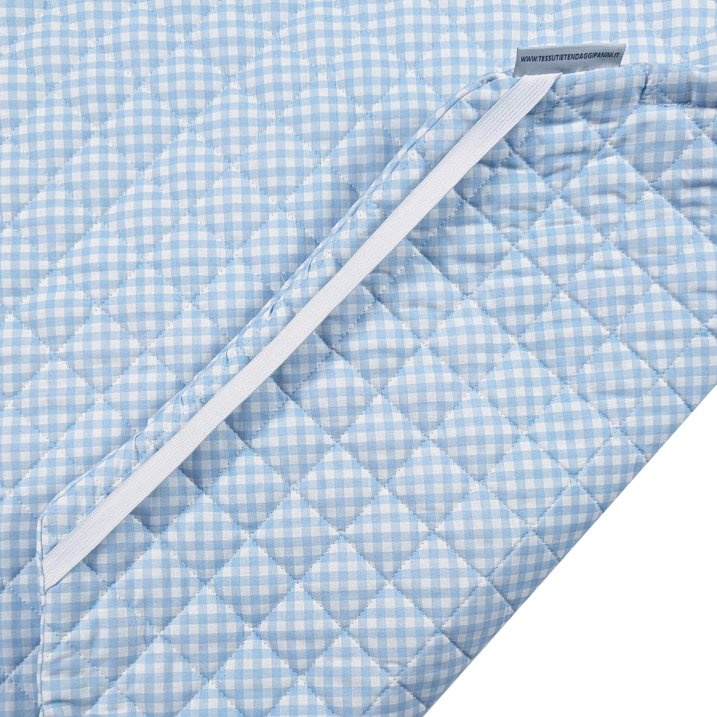 Shaped Sleeping Bag for Brandine Squares Light Blue