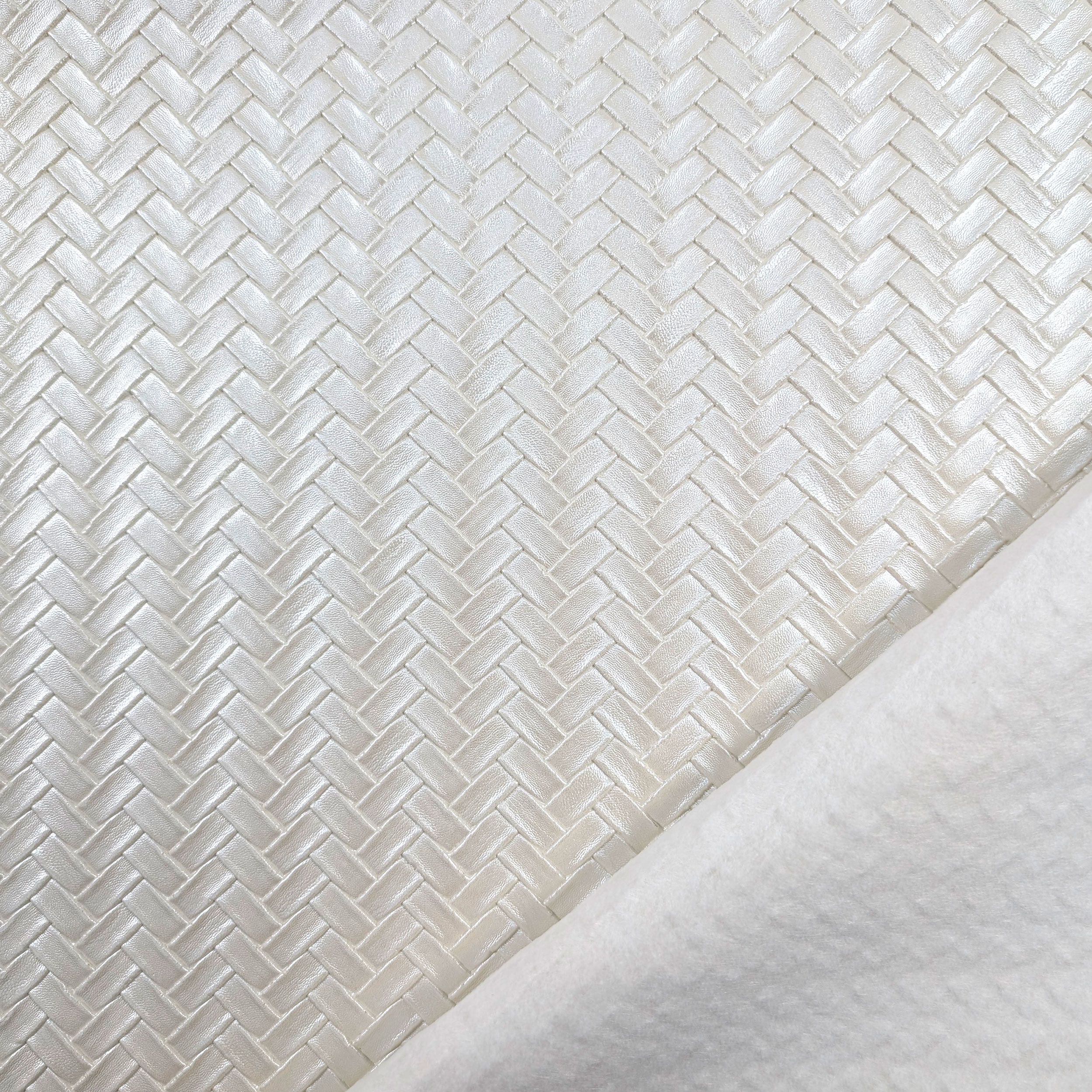 Upholstery Woven Faux Leather - Black Image