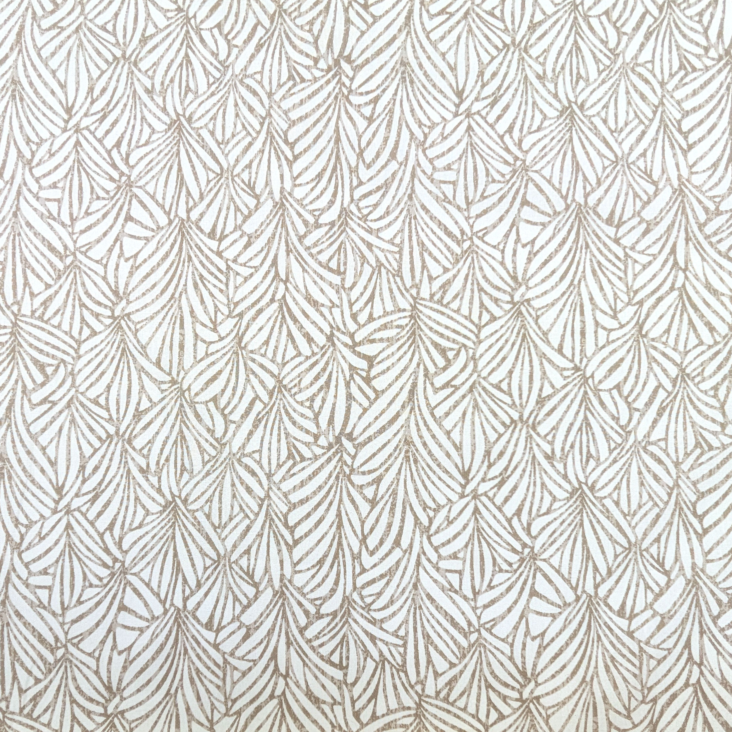 Cotton Furnishing Abstract Leaves Turtledove Image