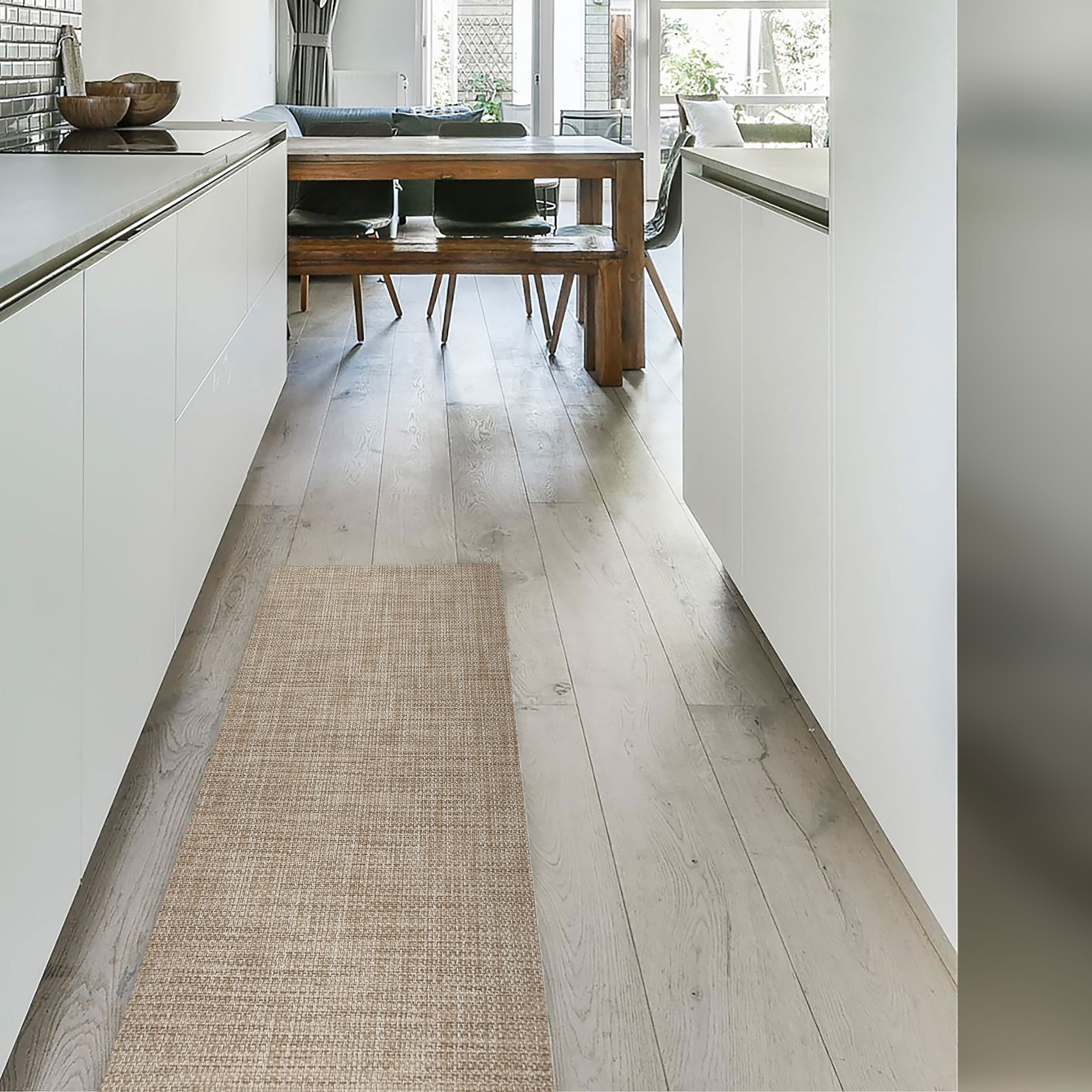 Intrecci Beige Grau Küchenmatten