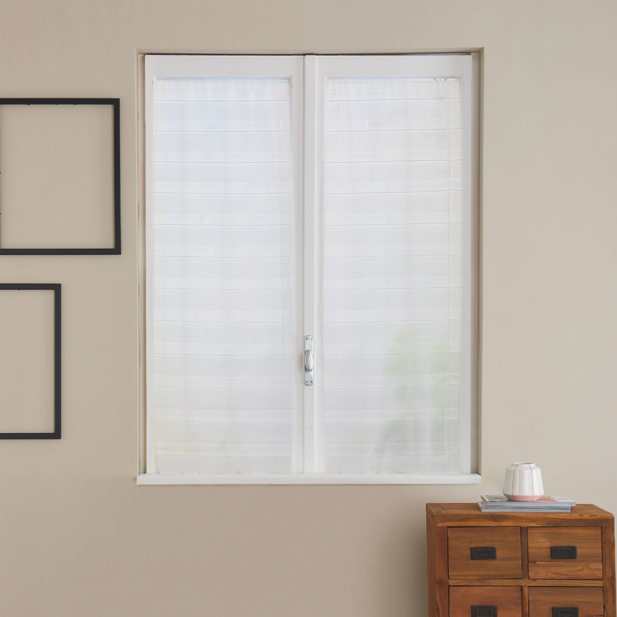 Opaque Curtain Fabric White Image