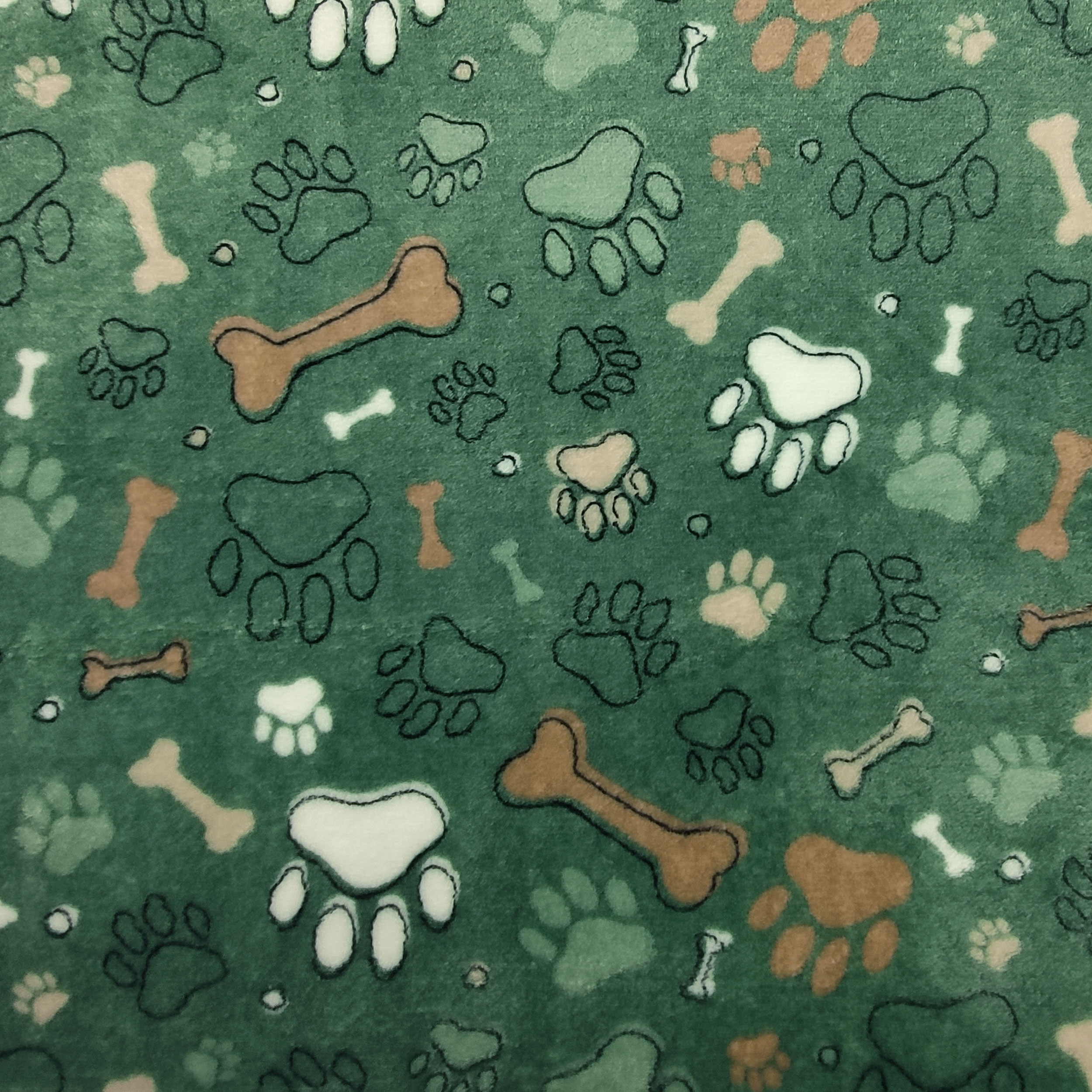Hand Knitted Cashmere Patterned Fleece Orme Background Military