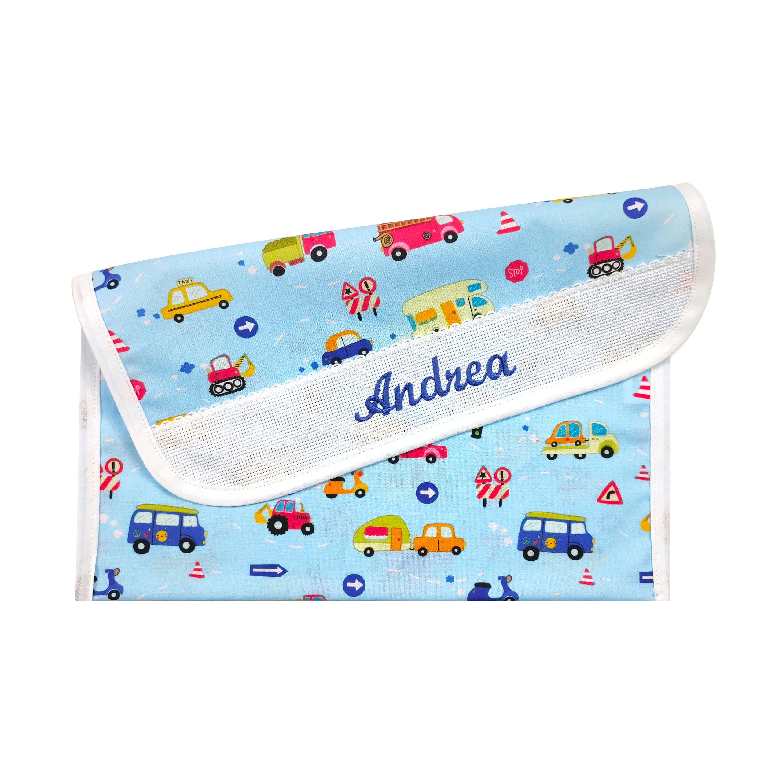 Porte-drapeaux Cars Fond bleu clair - Panini Fabrics