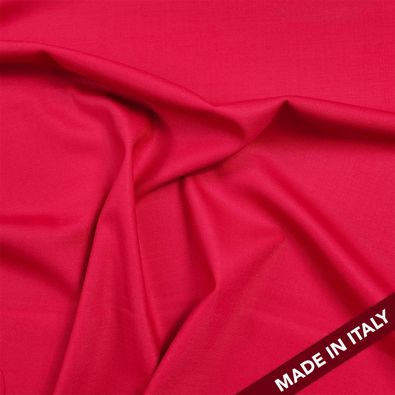 Red Stretch Wool Satin Image