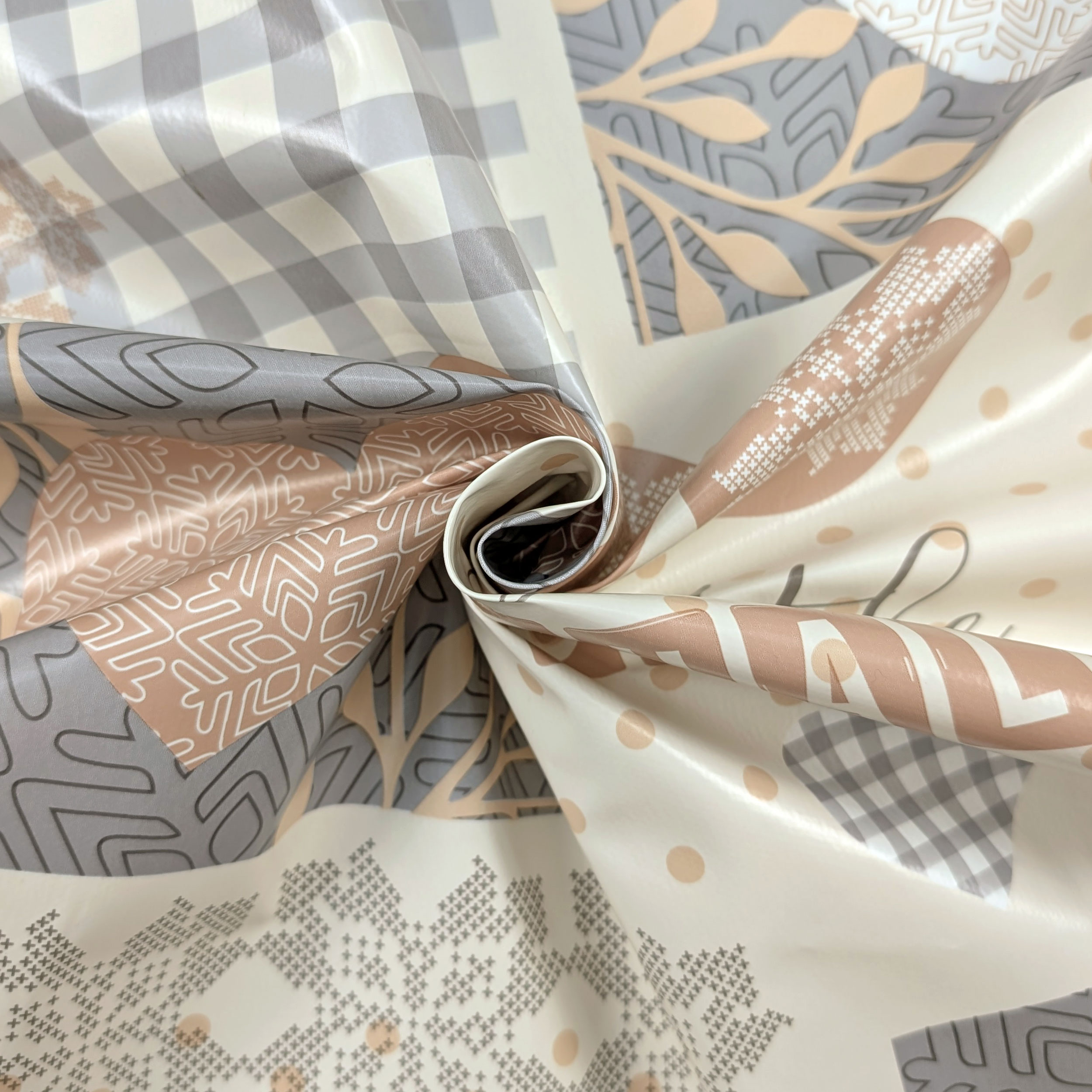 Little Chalet plastic-coated tablecloth fabric Image