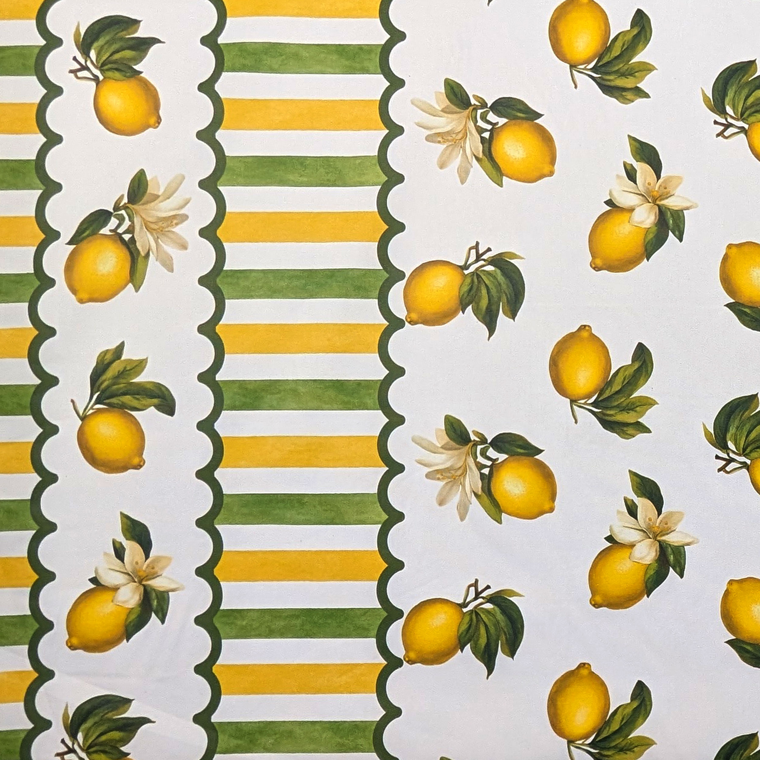 Tissu pour nappe d'été en résine de citron Image