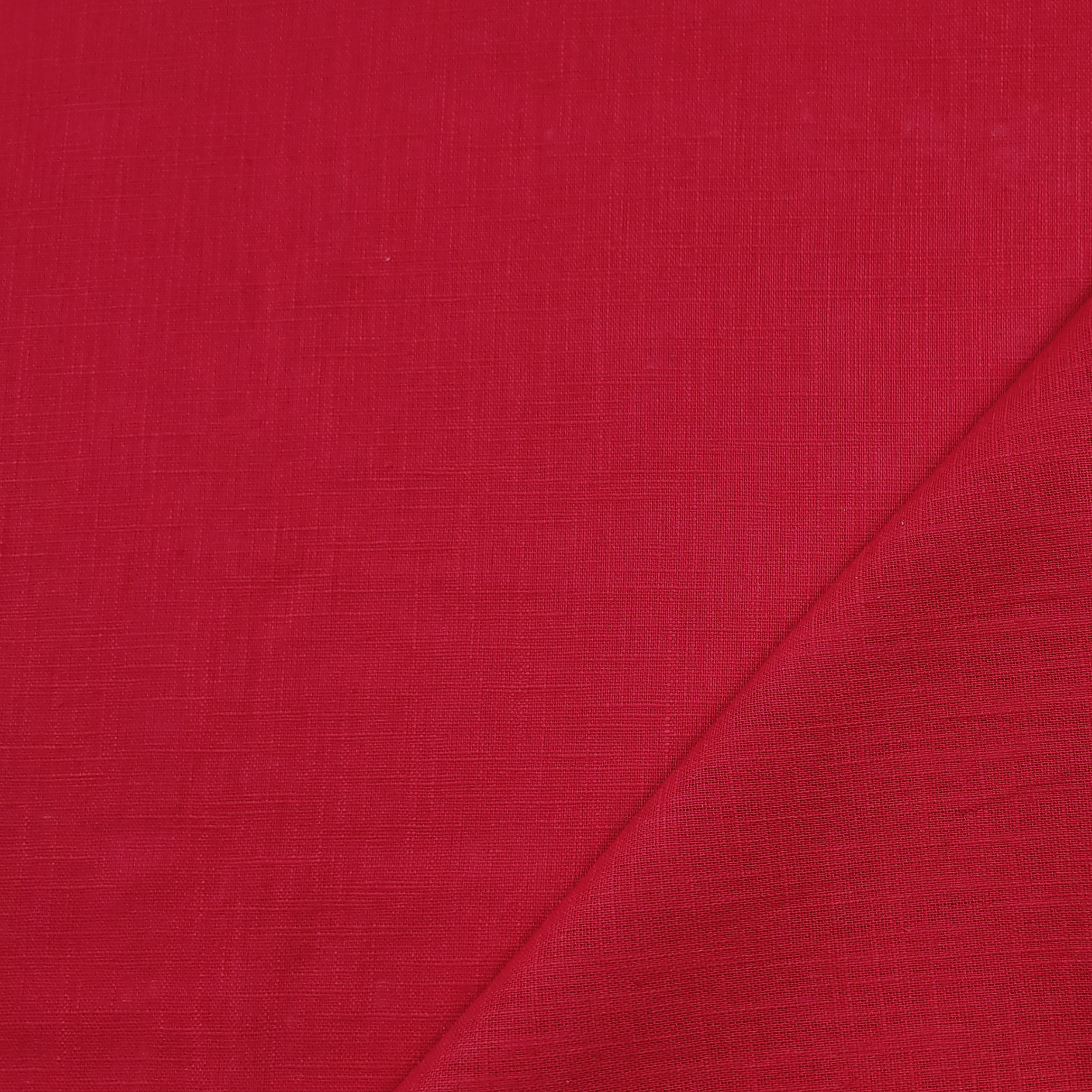 Roter Reinleinen-Stoff