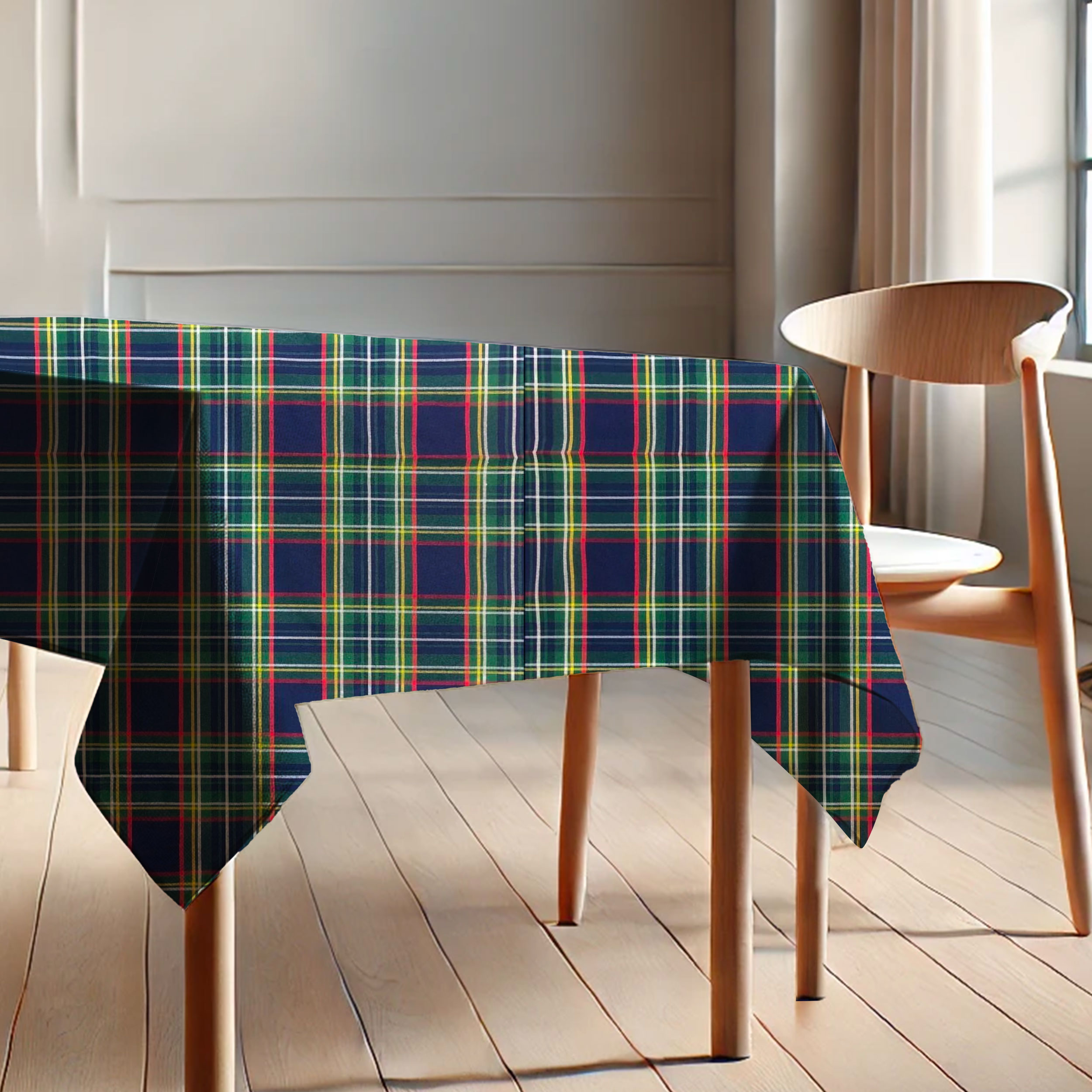 Nappe de table Panini Fabrics Mixed Cotton Plaid Blue
