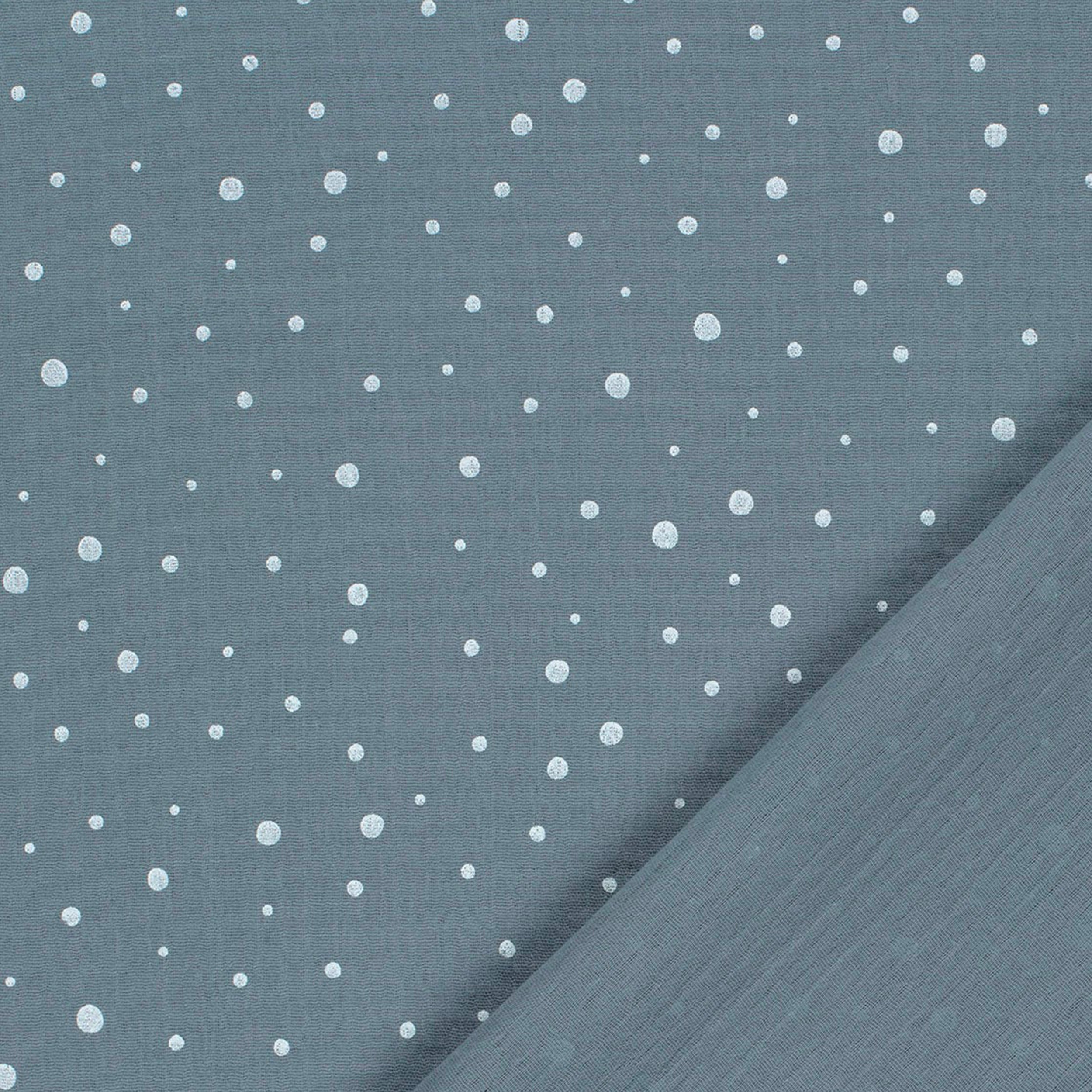 Avio Musselin Weiß Polka Dots
